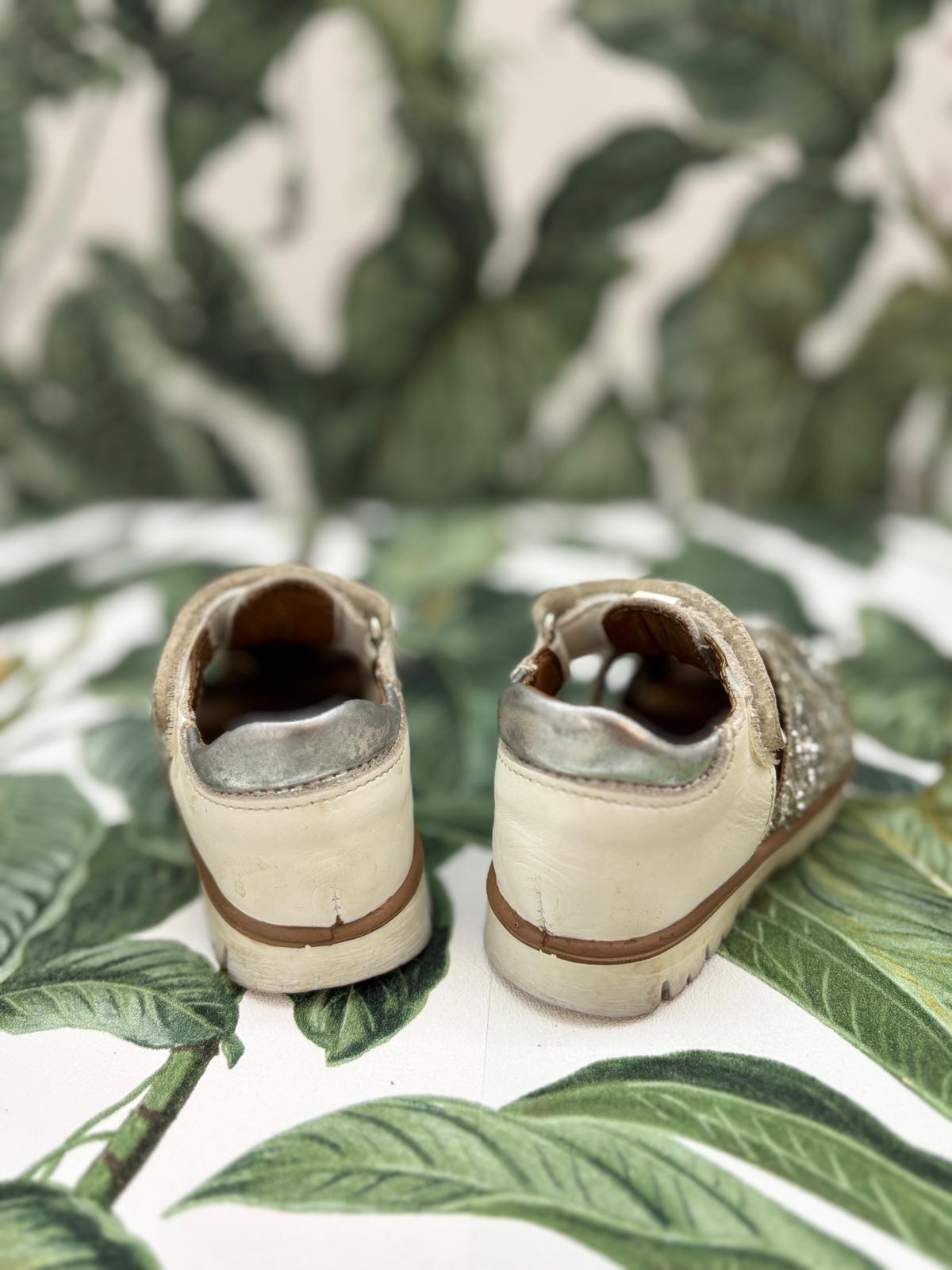 Primigi Schuhe 20 Weiß mit Glitzer Akzenten