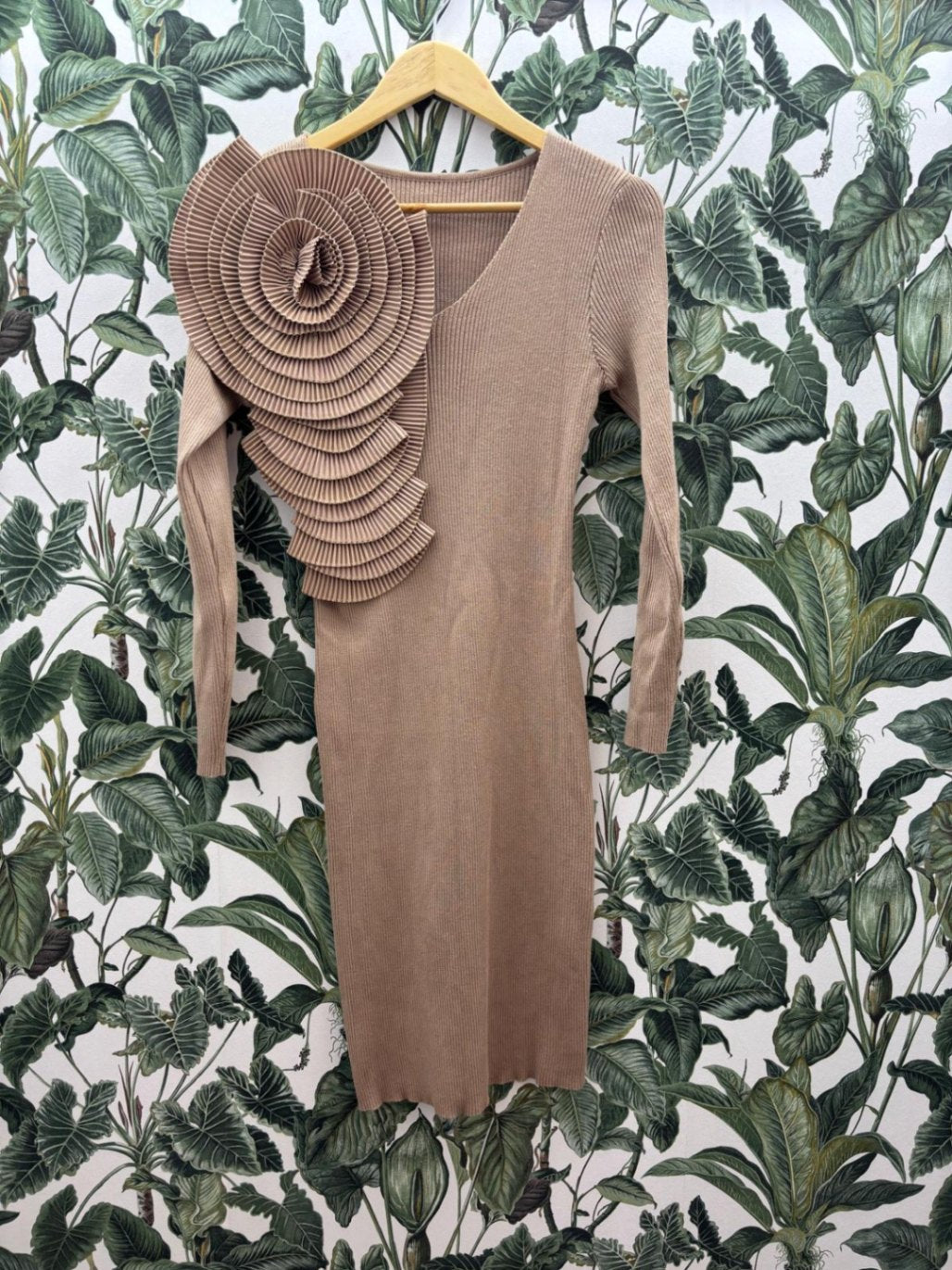 Unbekannt Damen - Kleid M Beige