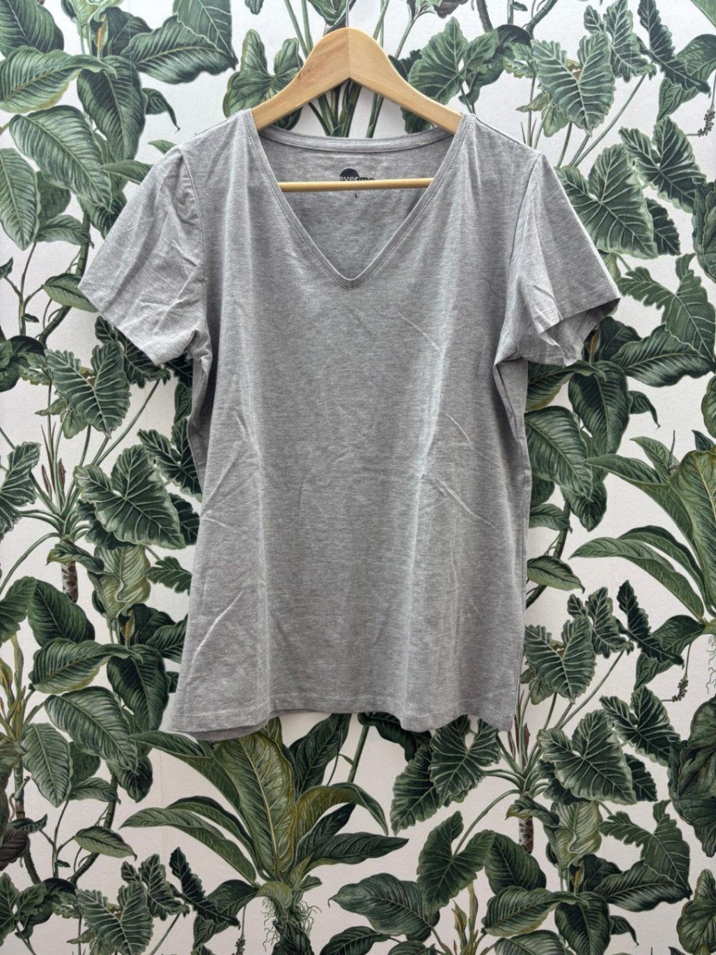 everme Damen - T-Shirt L Grau