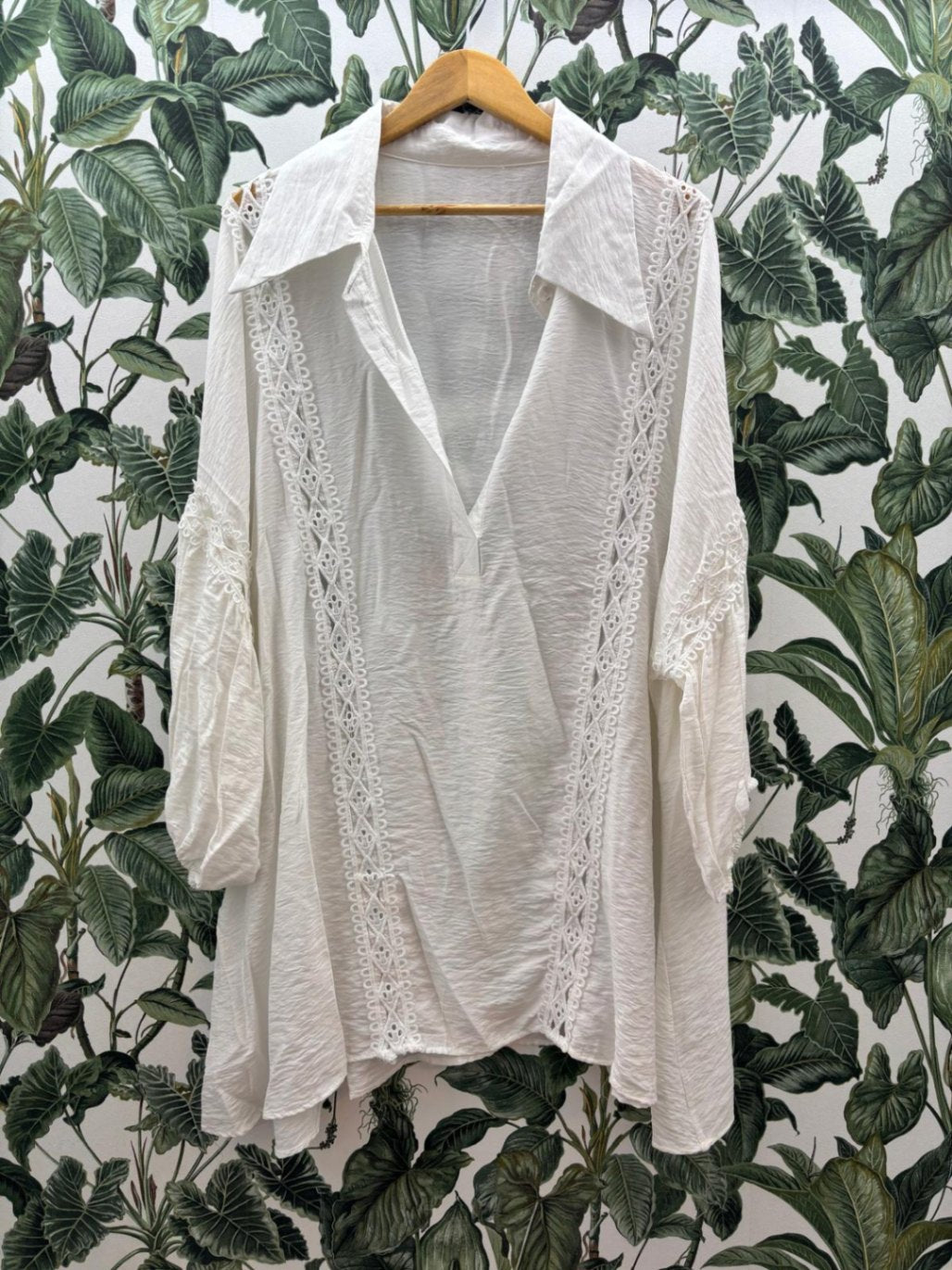 Unbekannt Damen - Bluse XL Weiß