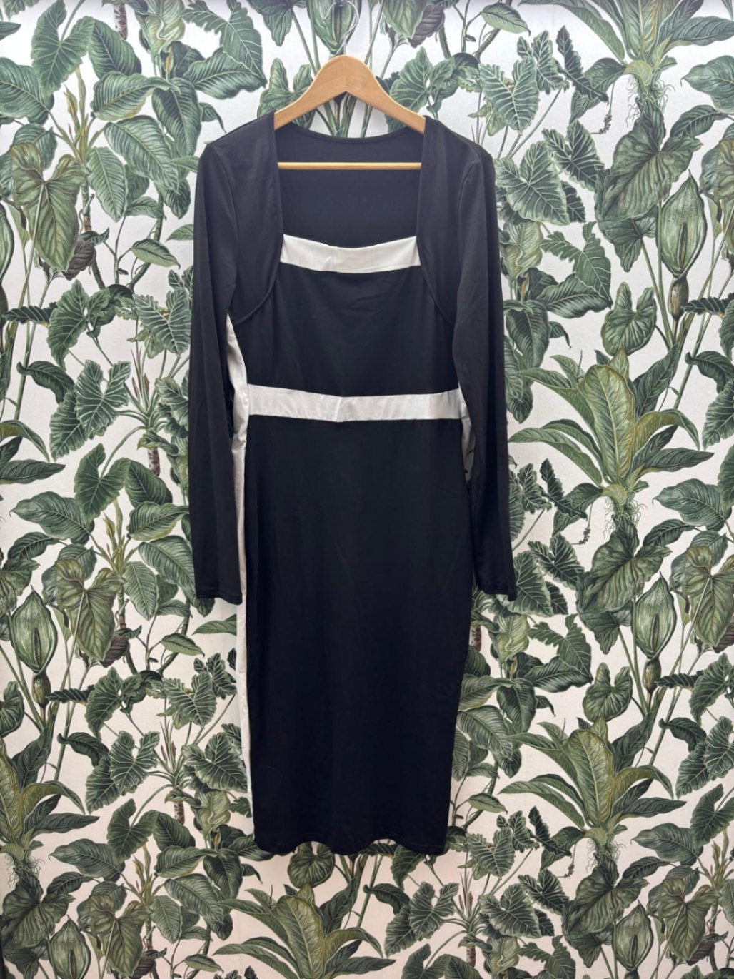Damen - Kleide XL Schwarz und Weiß