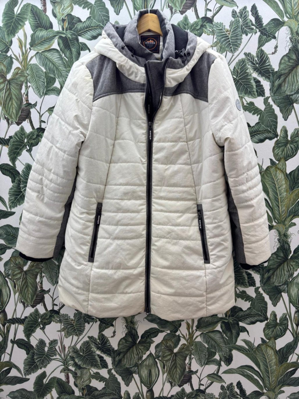 eibsee Damen - Jacke 3XL Beige, Grau