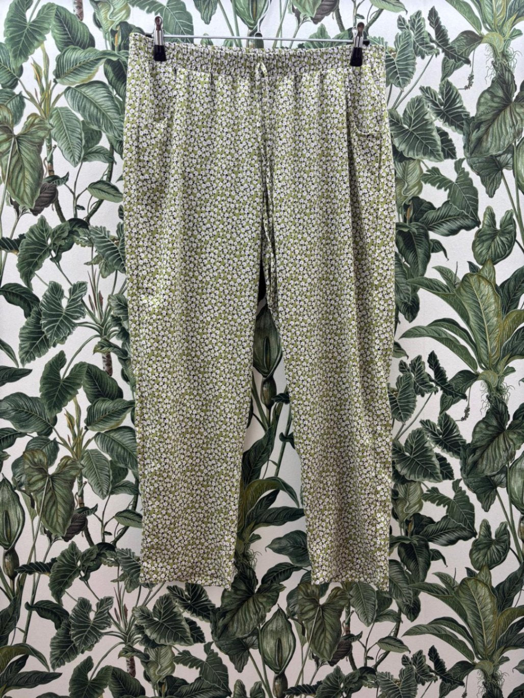 Damen - dünne Hose 3XL Grün, Weiß, Schwarz
