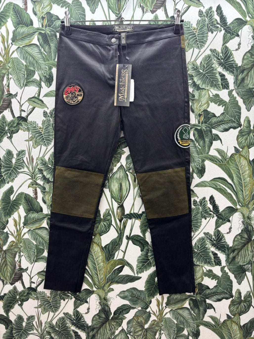 Matchles Lederhose / Motorradhose 38 Schwarz