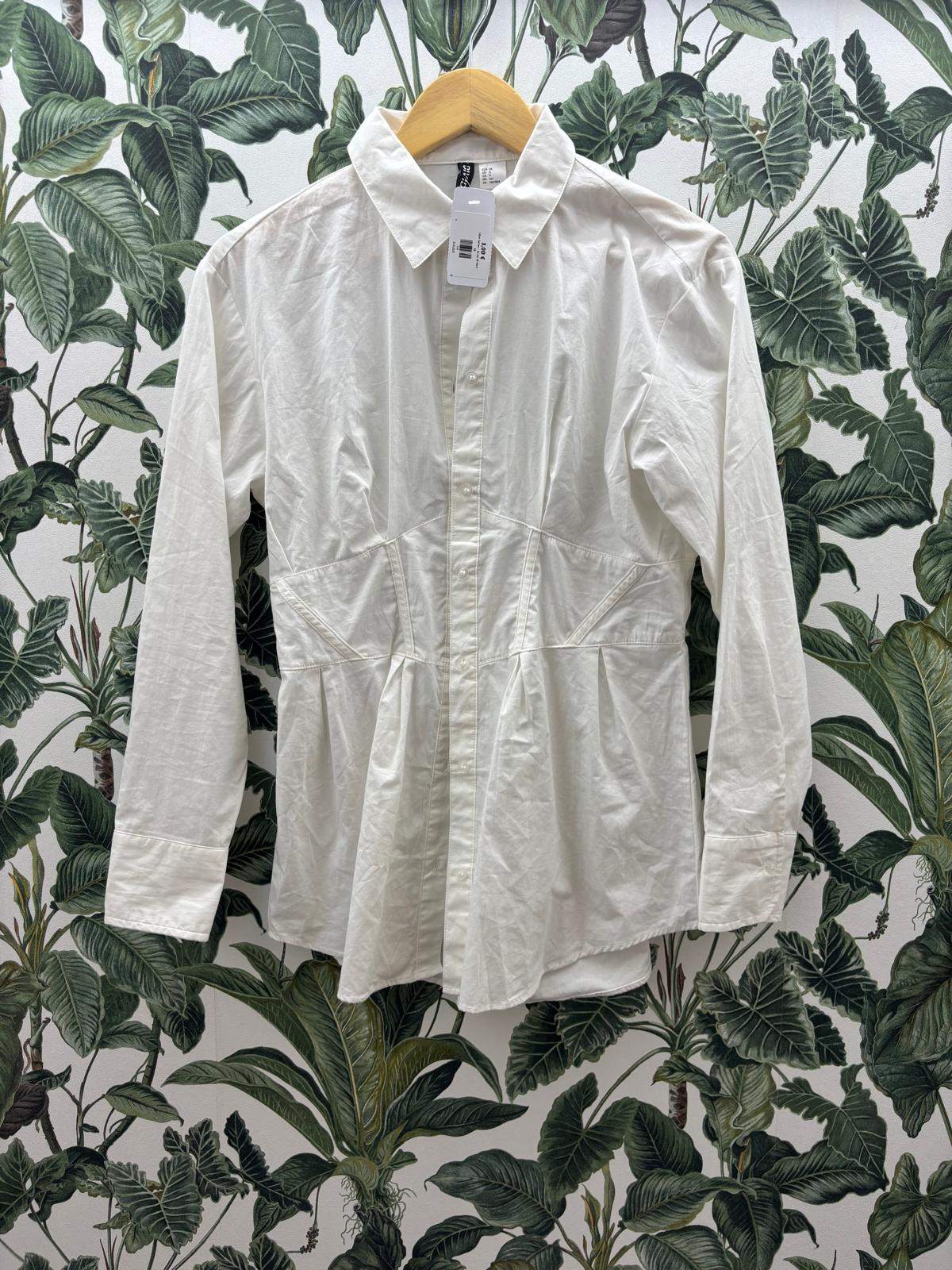 H&M Damen - Bluse 38 Weiß