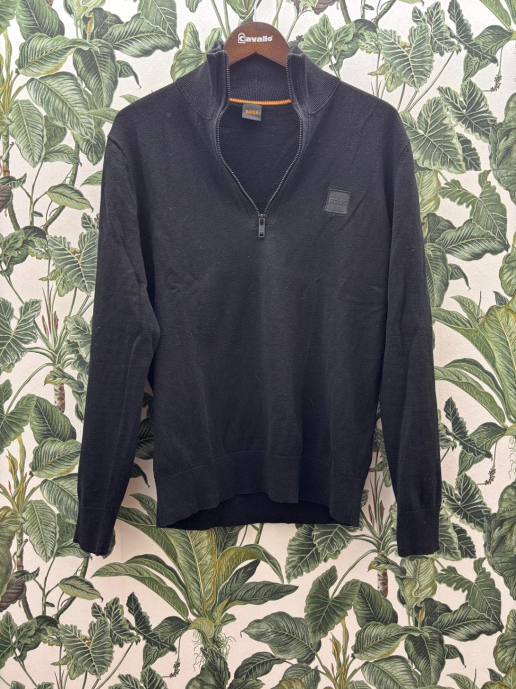 BOSS Herren - Pullover M Schwarz