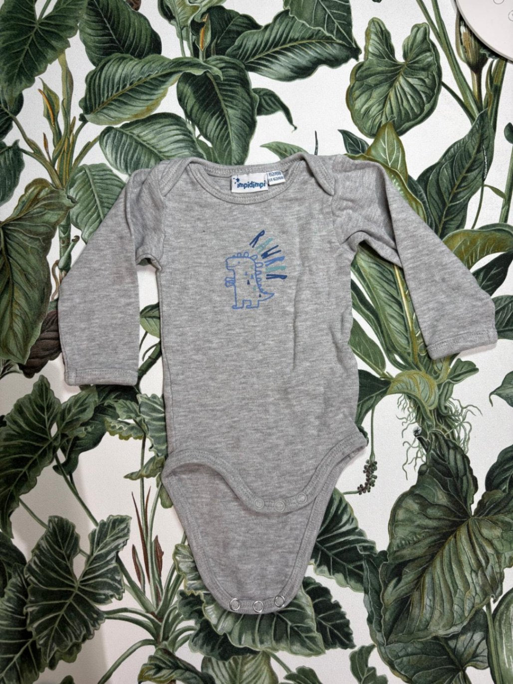 Baby - Body 62-68 Grau