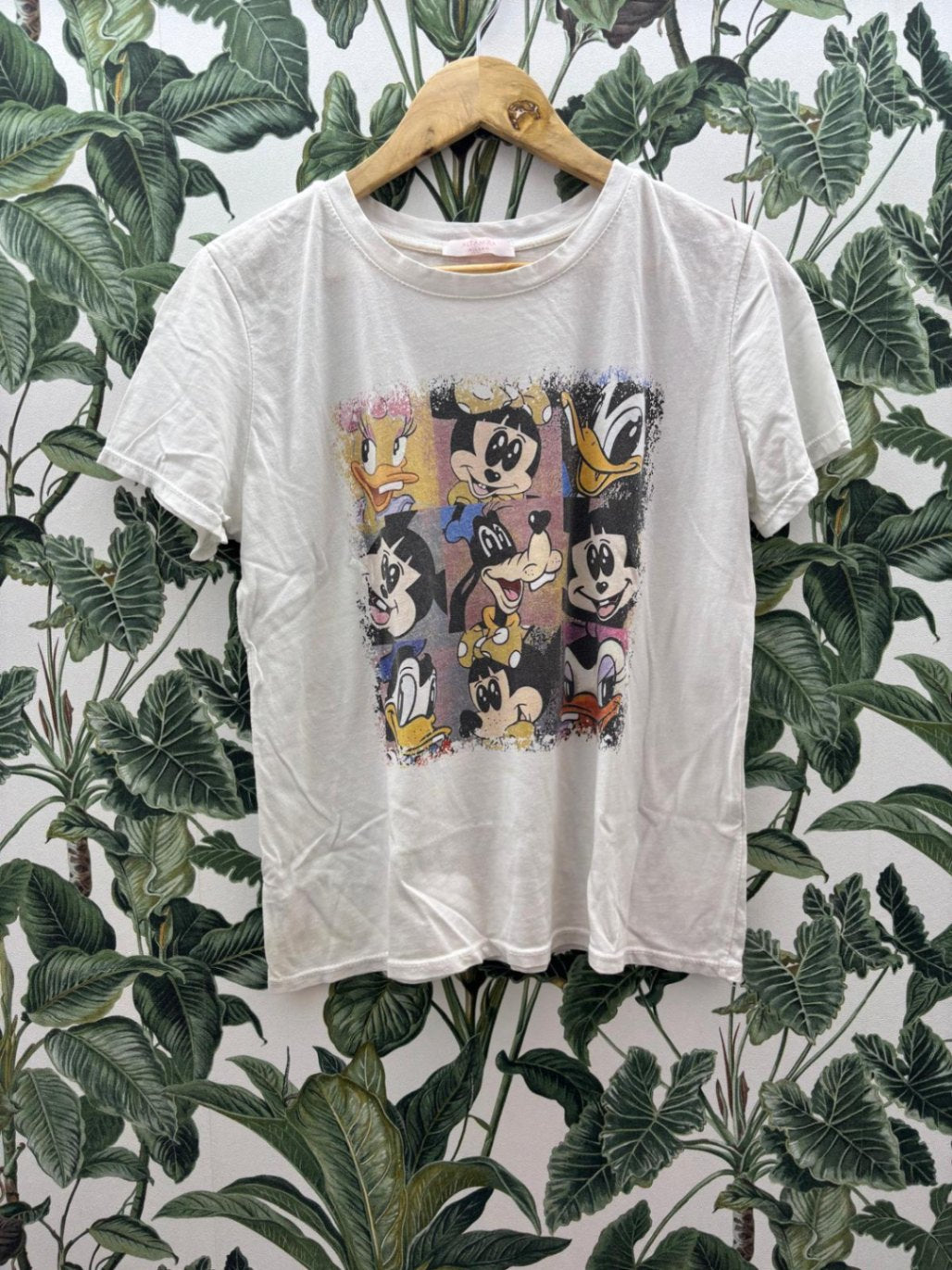 Altamira Milano Damen - T-Shirt M Weiß mit Vintage Disney