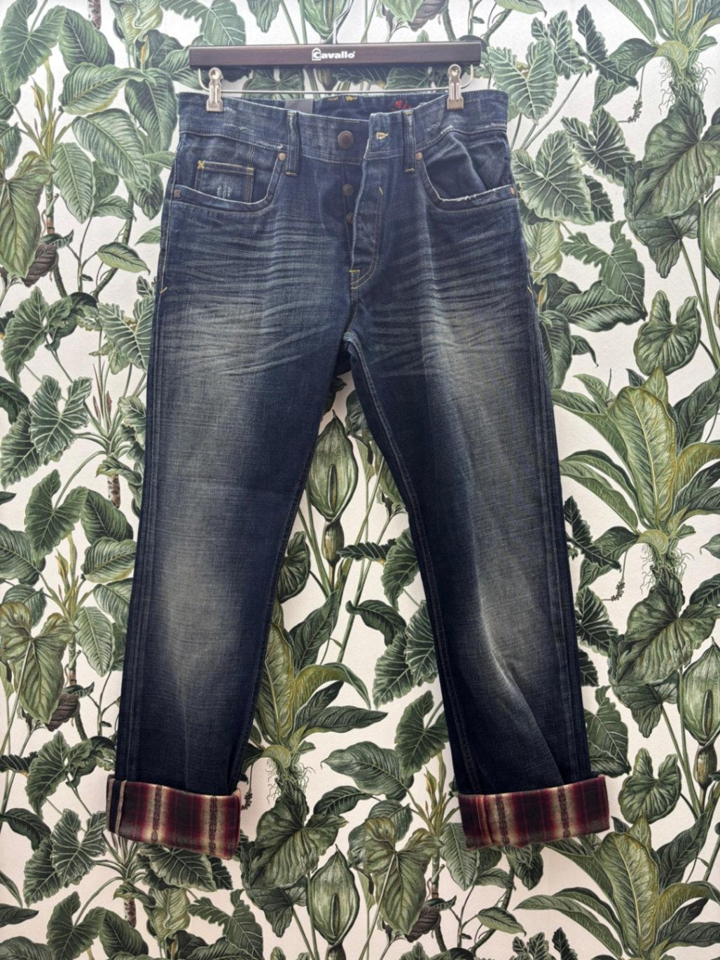 TRIBECA Jeans W33-L34 Dunkelblau mit Waschung