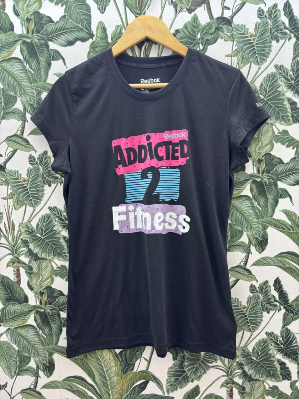 Reebok T-Shirt L Schwarz