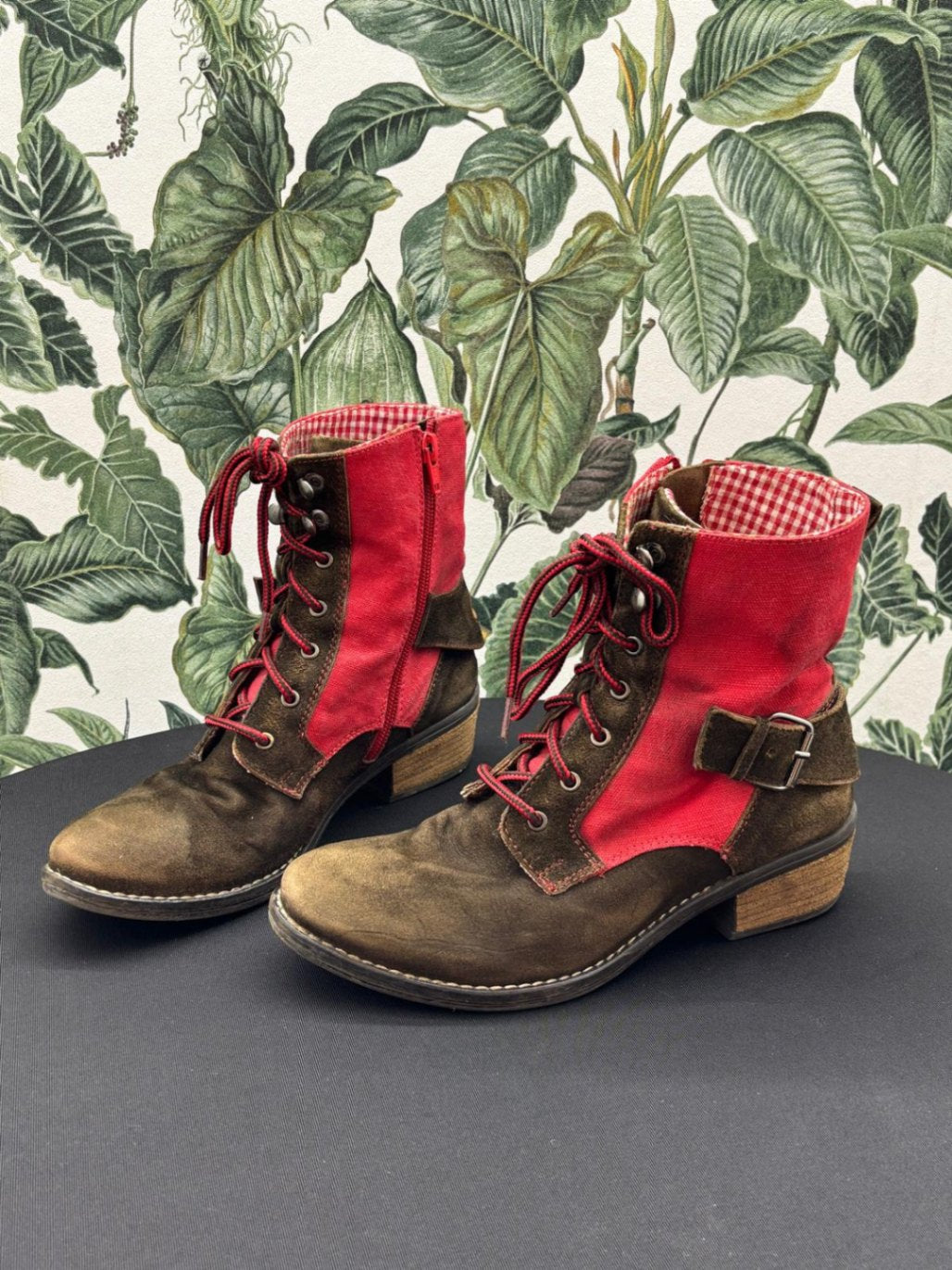 ALPIN Trachtenschuh 38 Braun und Rot