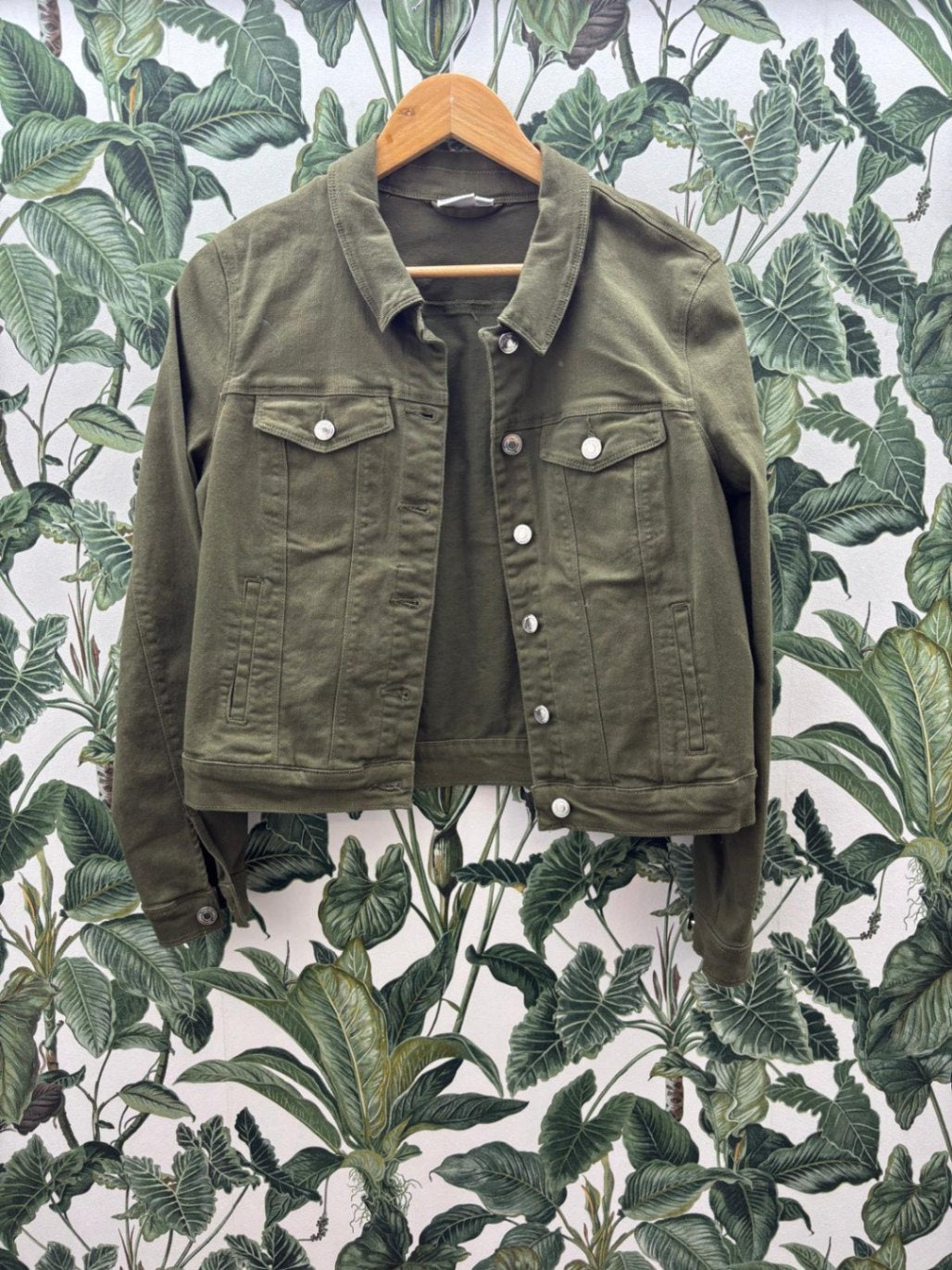 Vero Moda Jeansjacke M Olivgrün