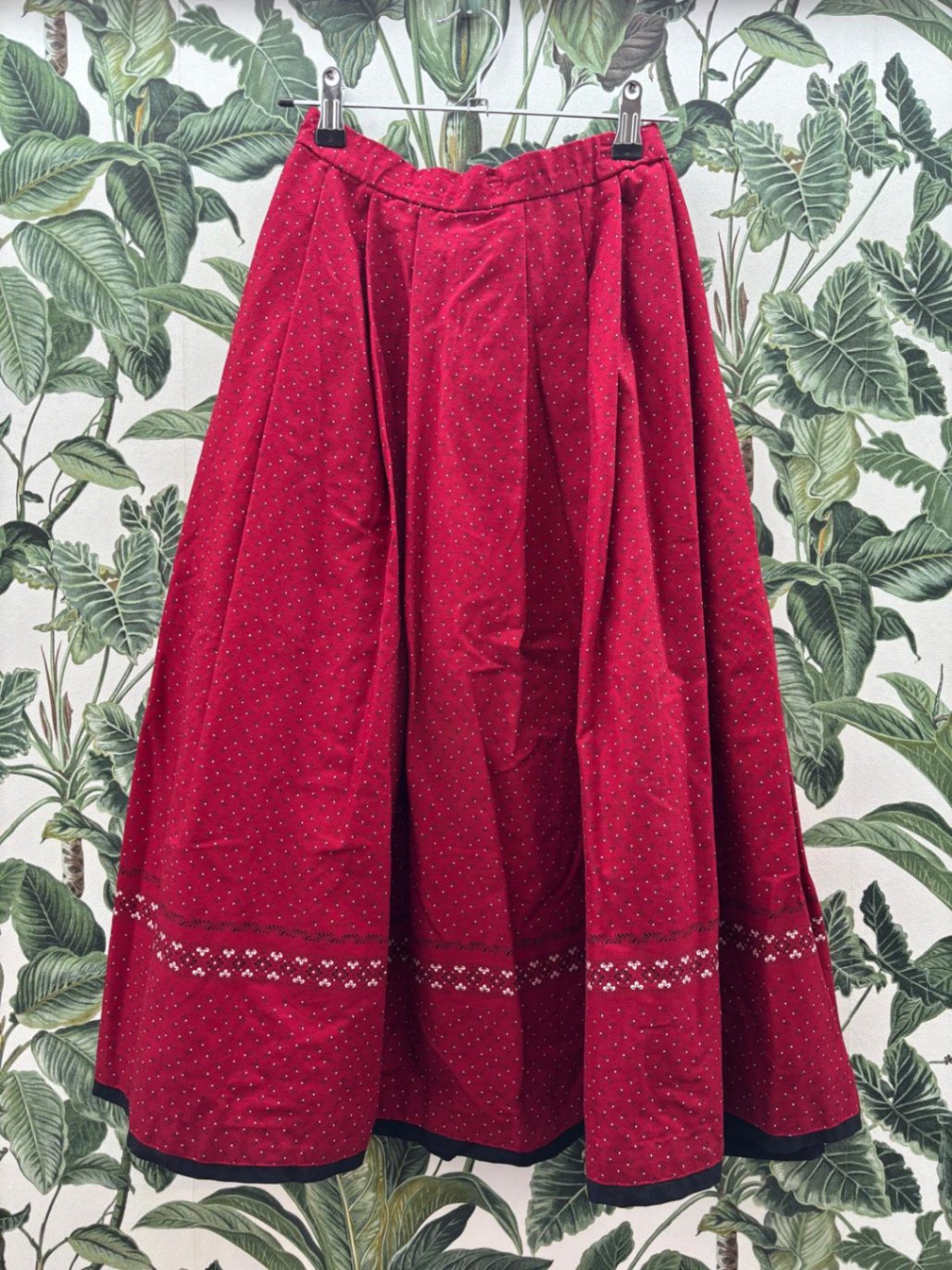 Handmade Trachtenrock XS-S Rot