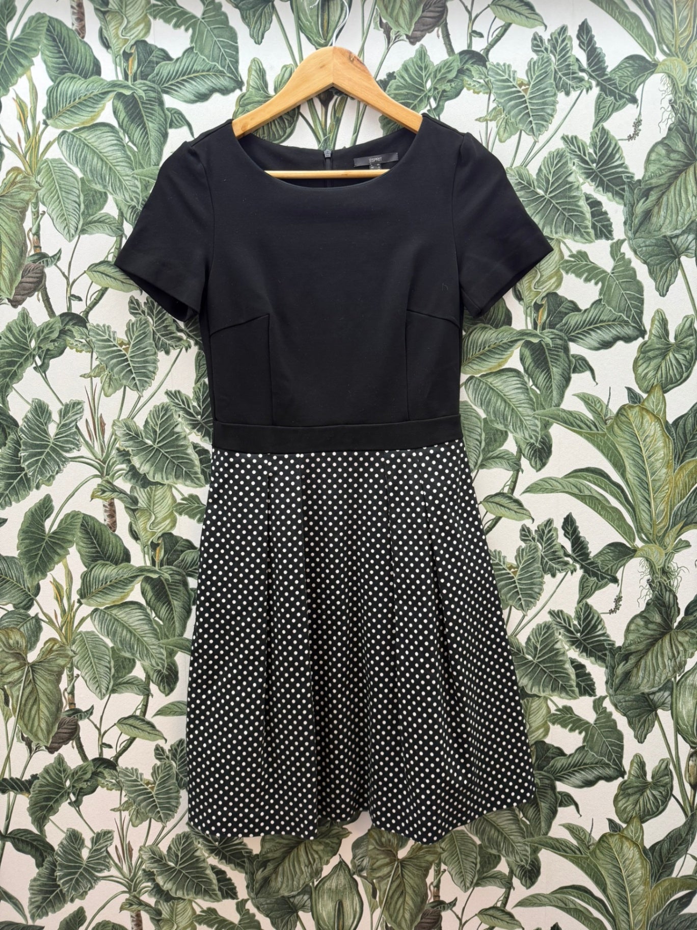 Esprit Kleid XS Schwarz und Weiß