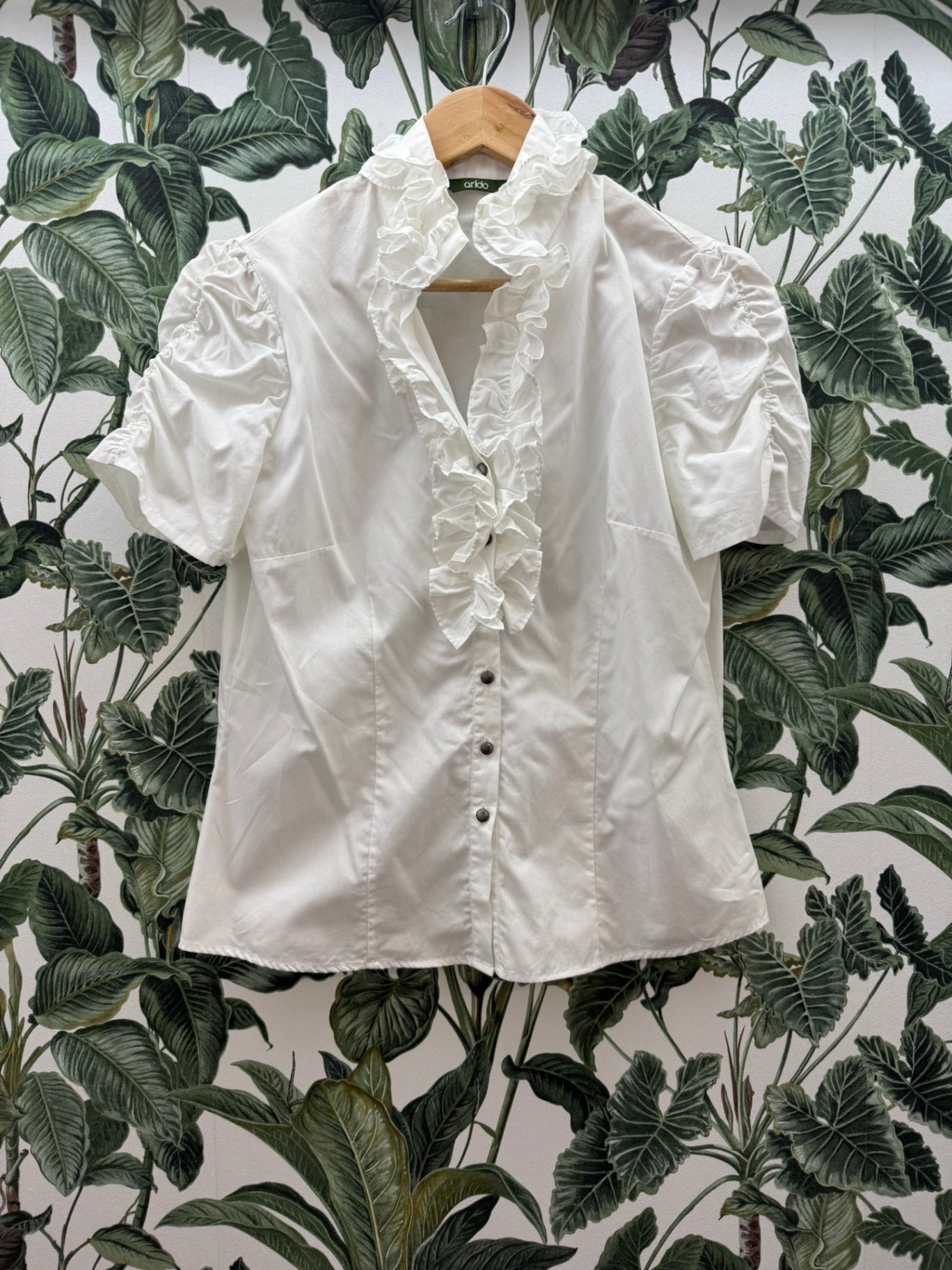 Arido Bluse M Weiß