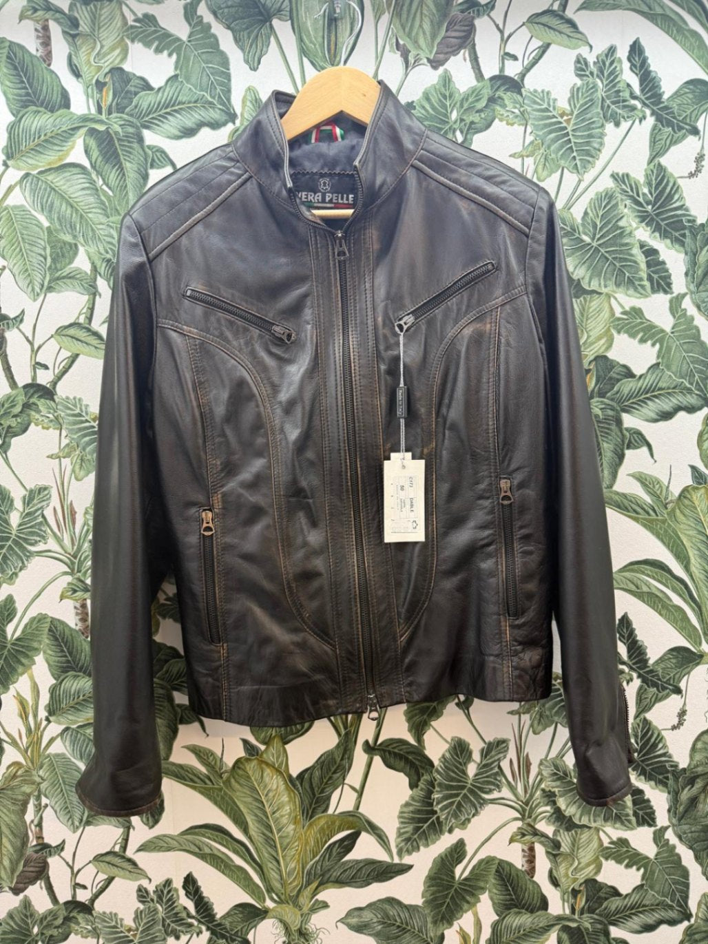 Vera Pelle Lederjacke XL Schwarz