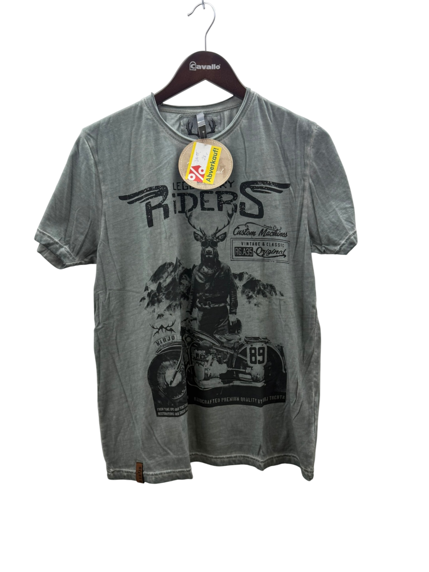 Marjo Trachten Trachten T-Shirt Riders M Grau