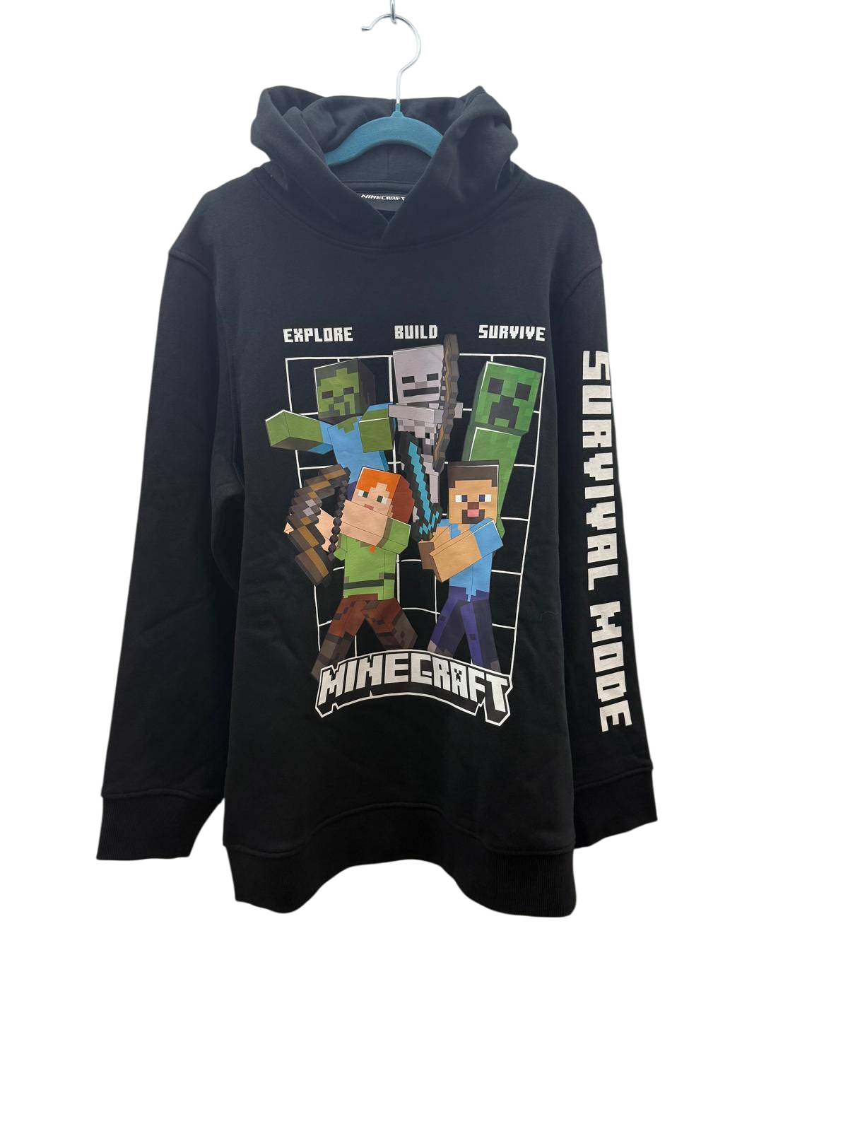 Minecraft Minecraft Hoodie 164 XL Schwarz