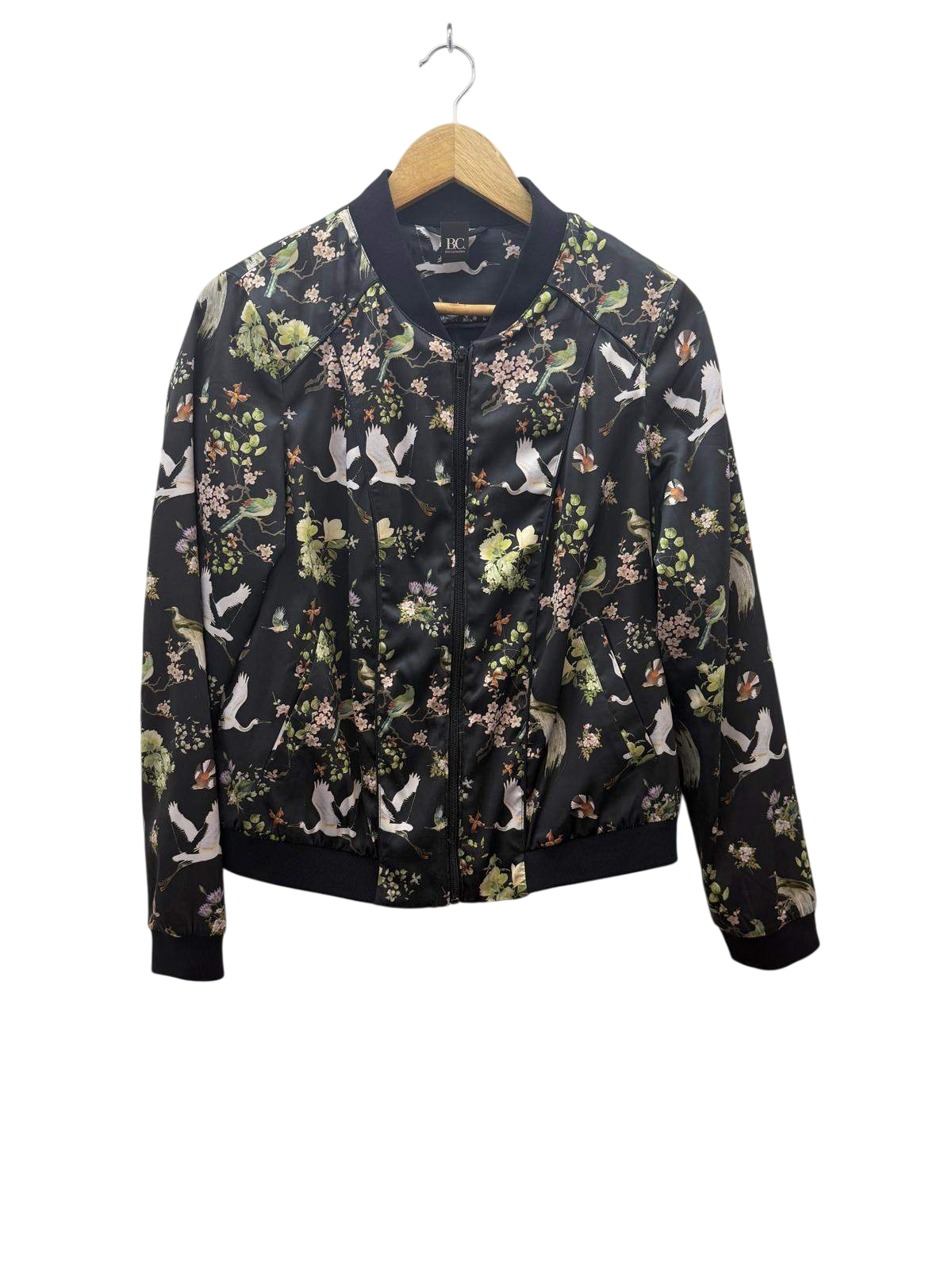 B.C. Jacke M Schwarz mit buntem Musterdruck