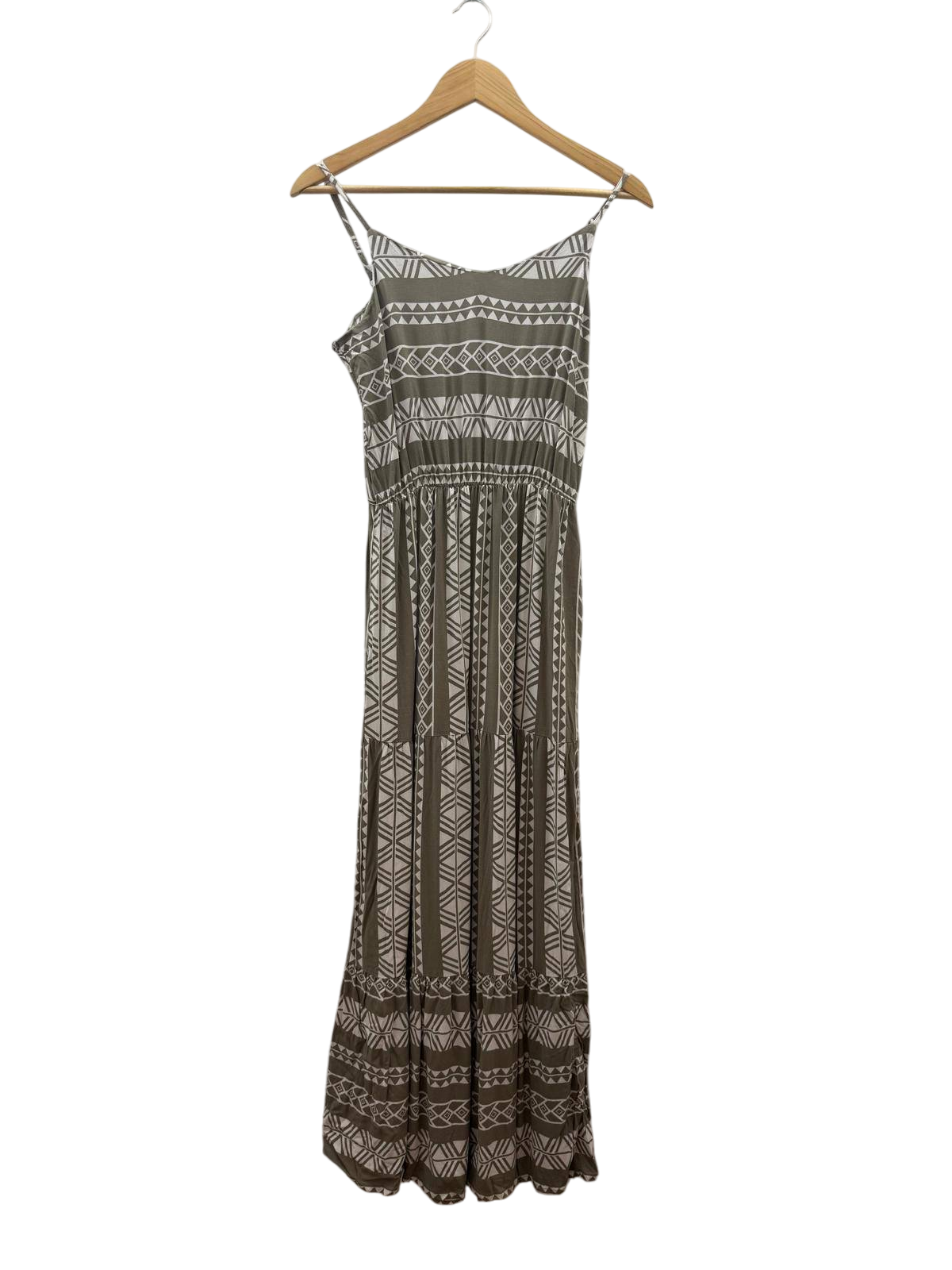 17&Co Kleid S Grün, Weiß