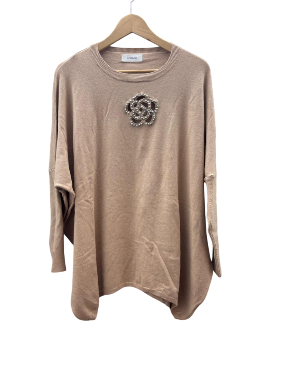 Chic Link Damen - Pullover 2XL-3XL Beige