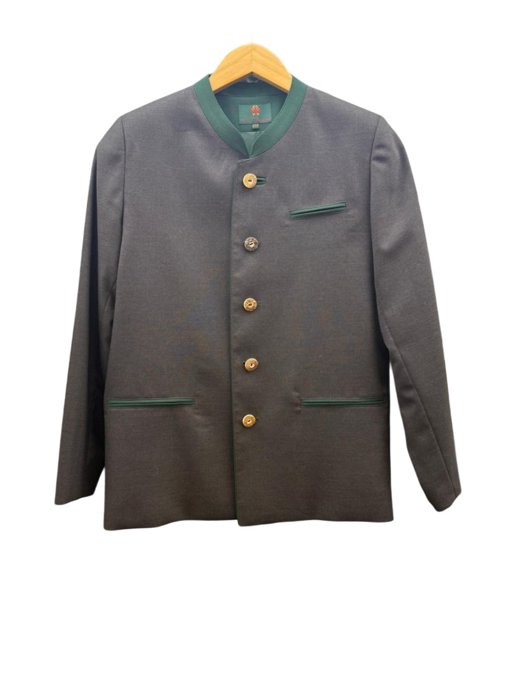 K&K Kaiserjäger Trachtensakko 158 XL Grau mit grünen Akzenten