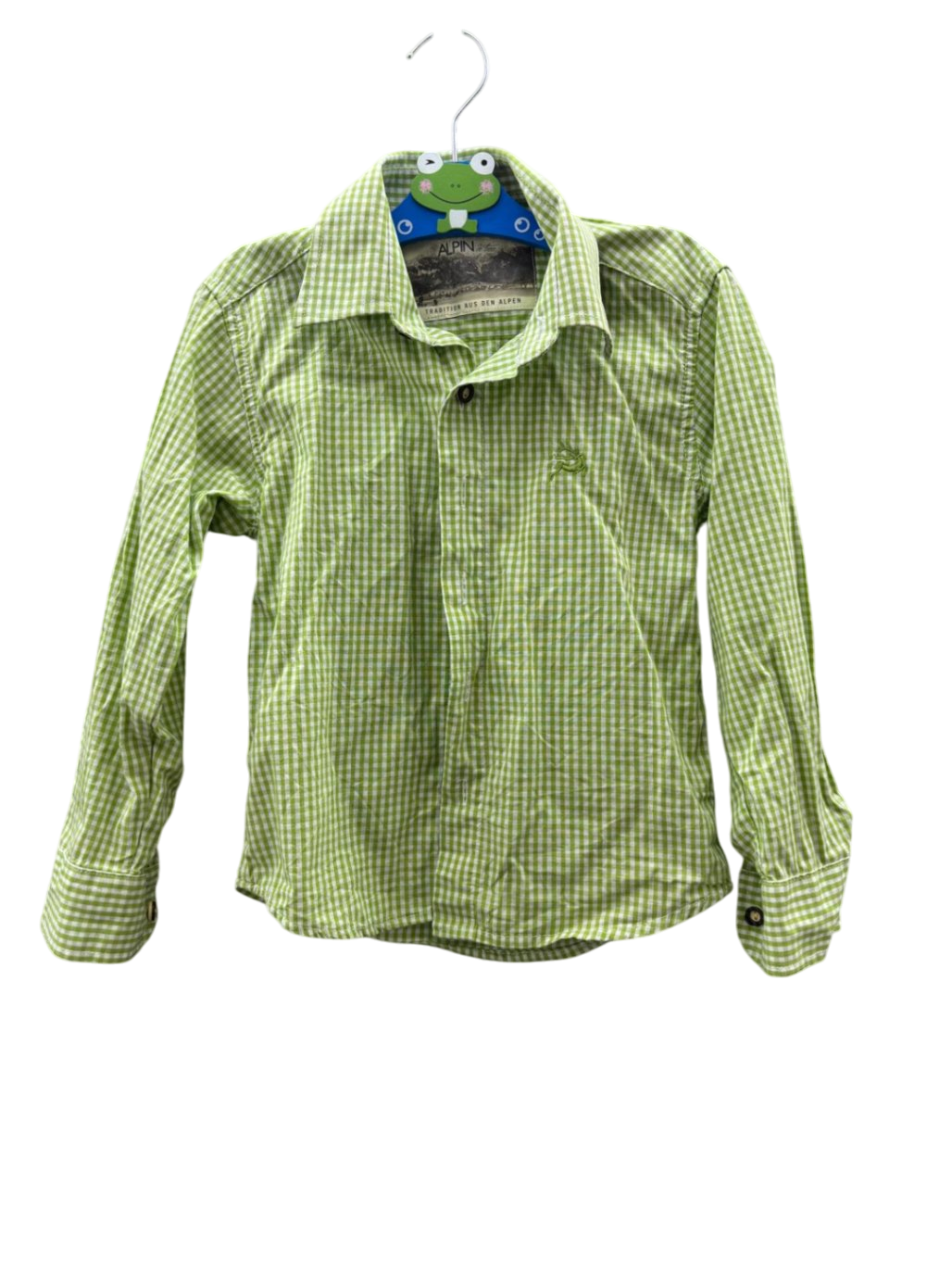 ALPIN Trachtenhemd 98/104 Hellgrün