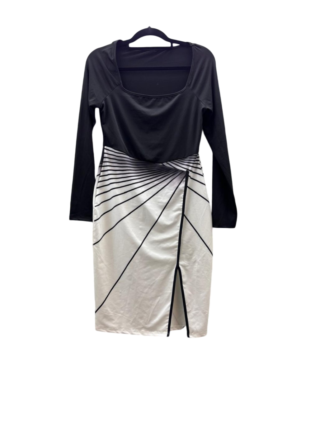 Damen - Kleid L Schwarz und Weiß