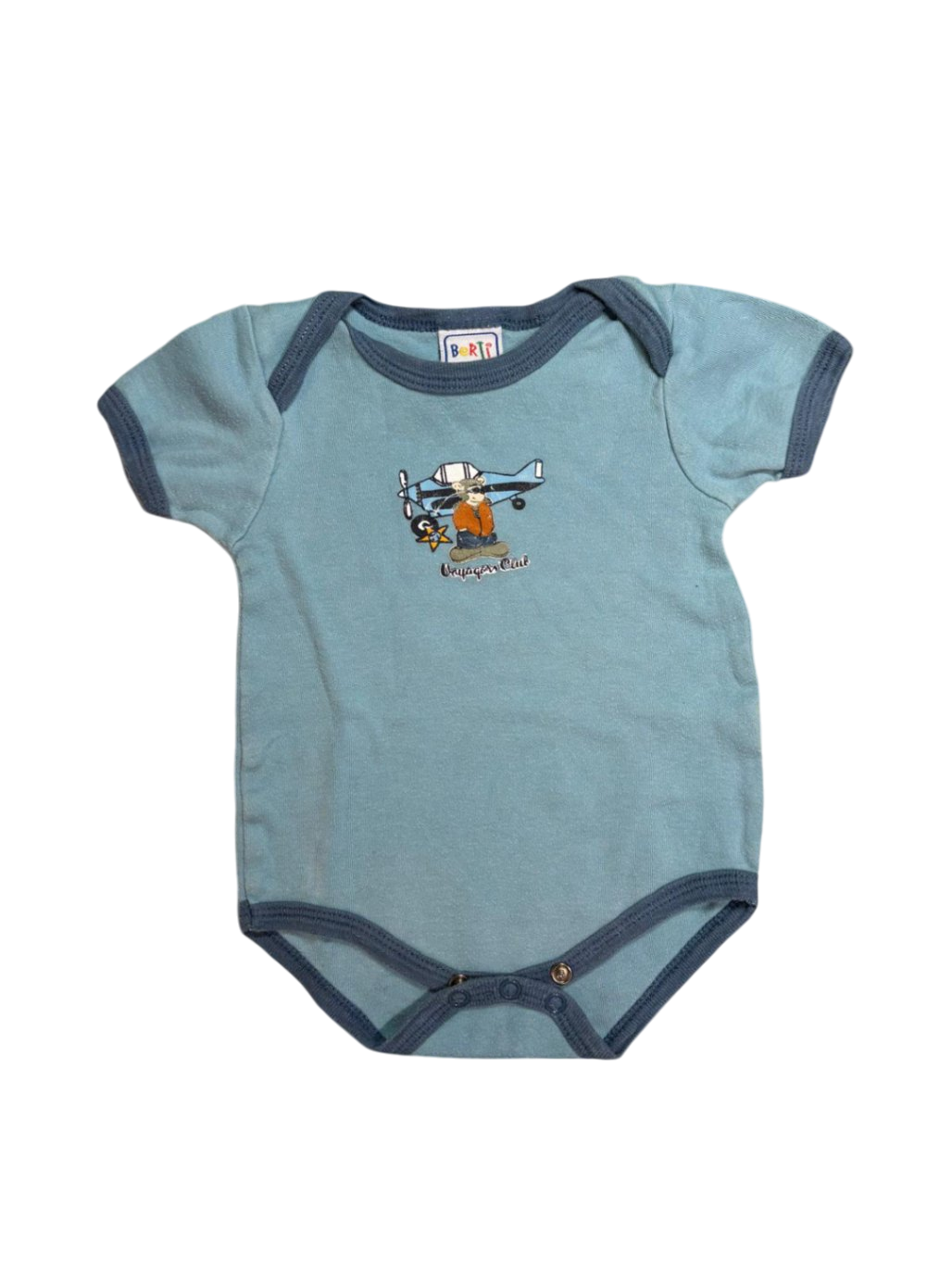 Berti Baby-Body 62-68 Hellblau
