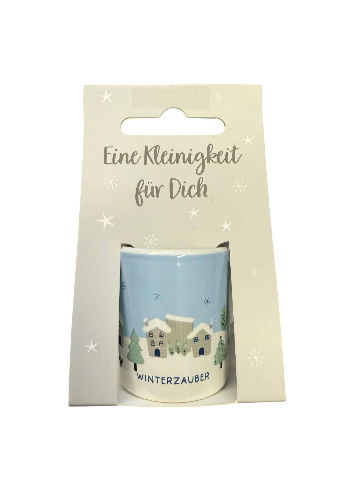 Espresso Tasse "Winterzauber" Hellblau