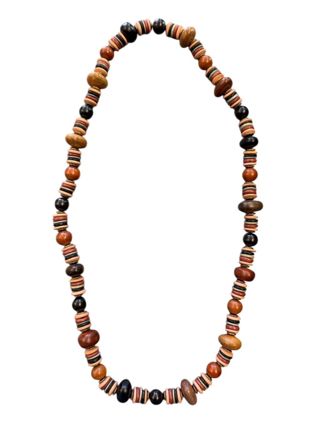 Holz Mehrfarbig Halskette