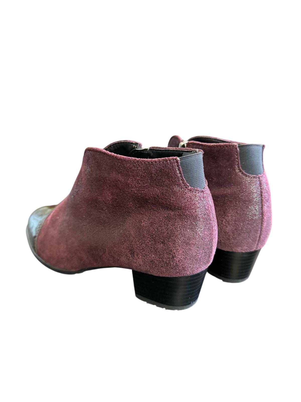 ara 38,5 Bordeaux und Schwarz Stiefeletten