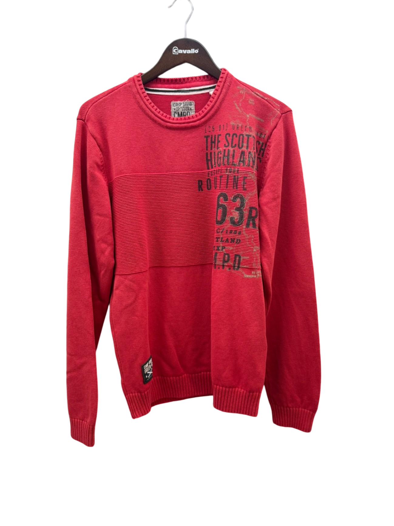Camp David Pullover L Rot