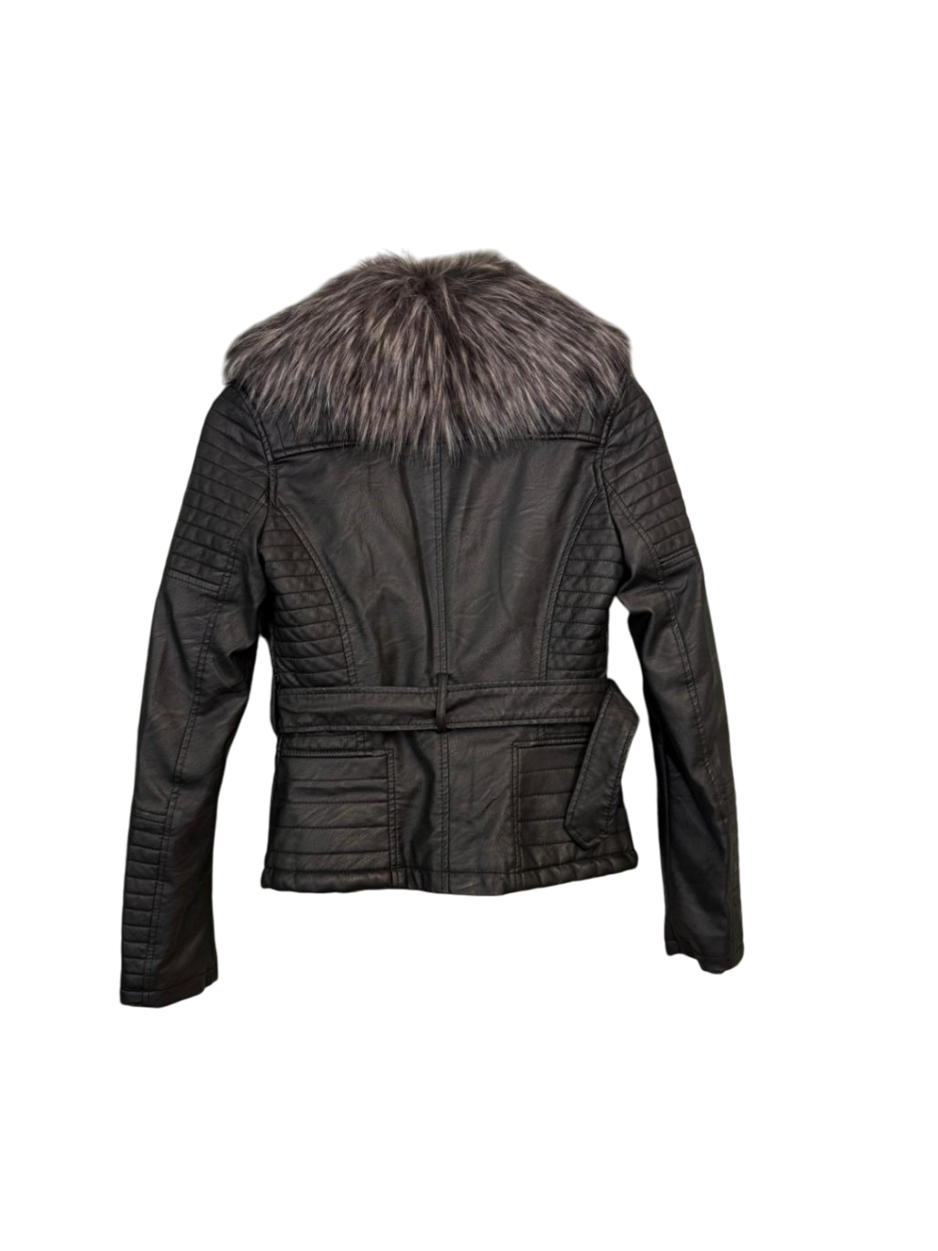 Kunstleder S Schwarz Kunstlederjacke