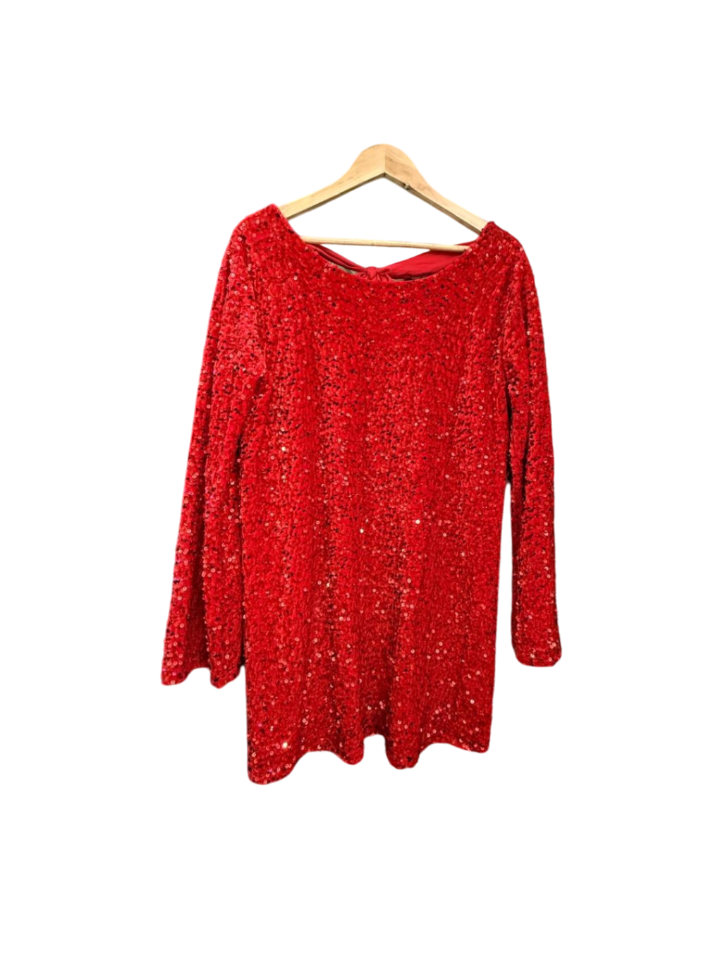 Pailletten M-L Rot Paillettenkleid