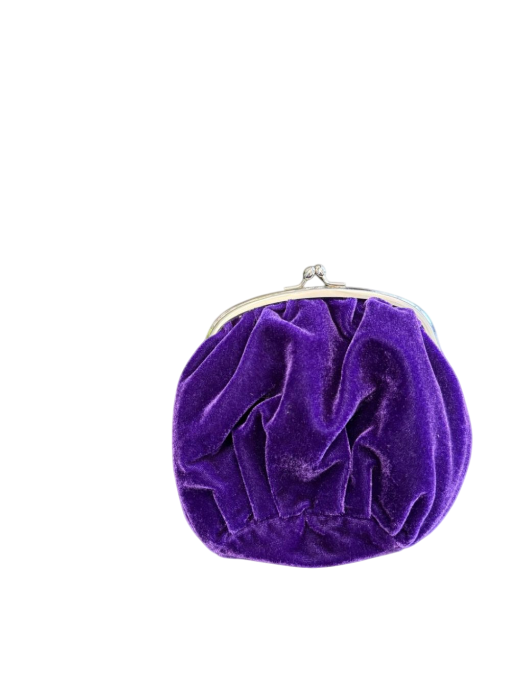 Samt ca. 15 x 13cm Lila Mini Clutch
