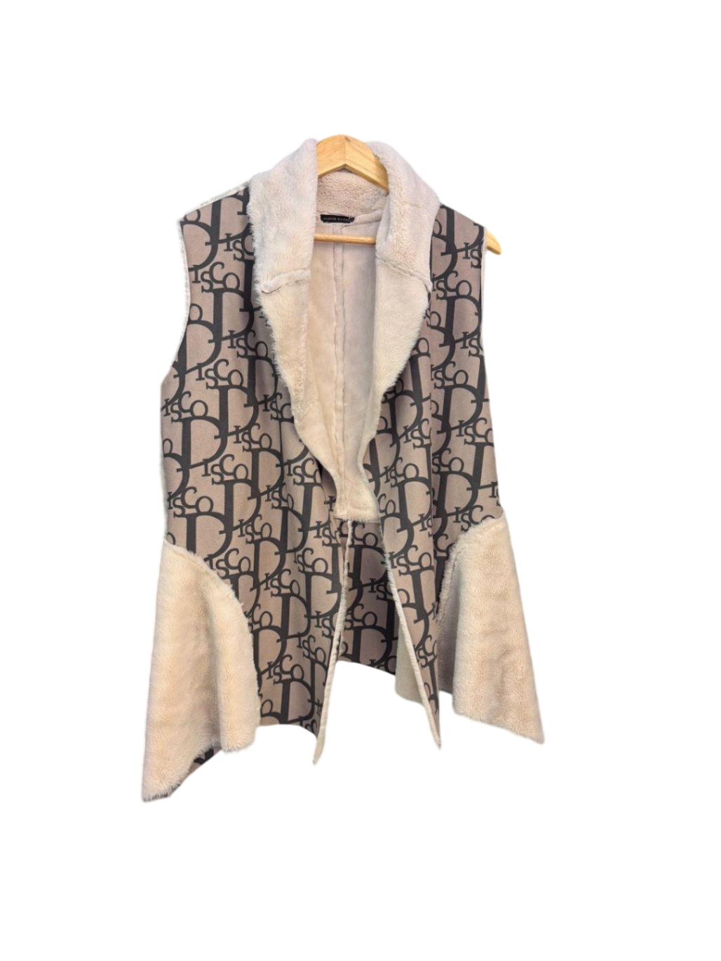 made in Italy one size Beige und Schwarz Weste