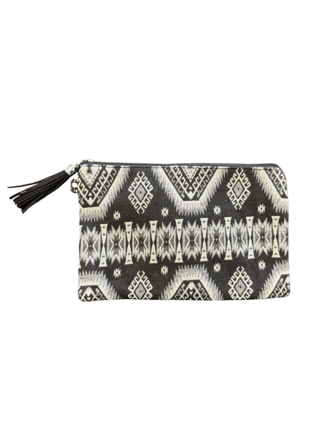 Textil ca. 26 x 17cm Schwarz und Weiß