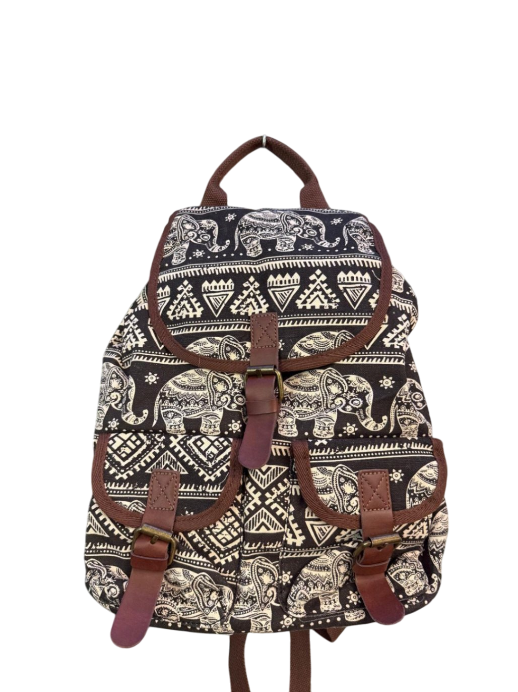 ca. 33 x35cm Schwarz, Braun, Beige Rucksack