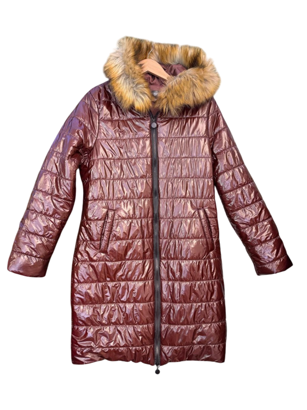 Pecaocun 2XL Braun Steppmantel