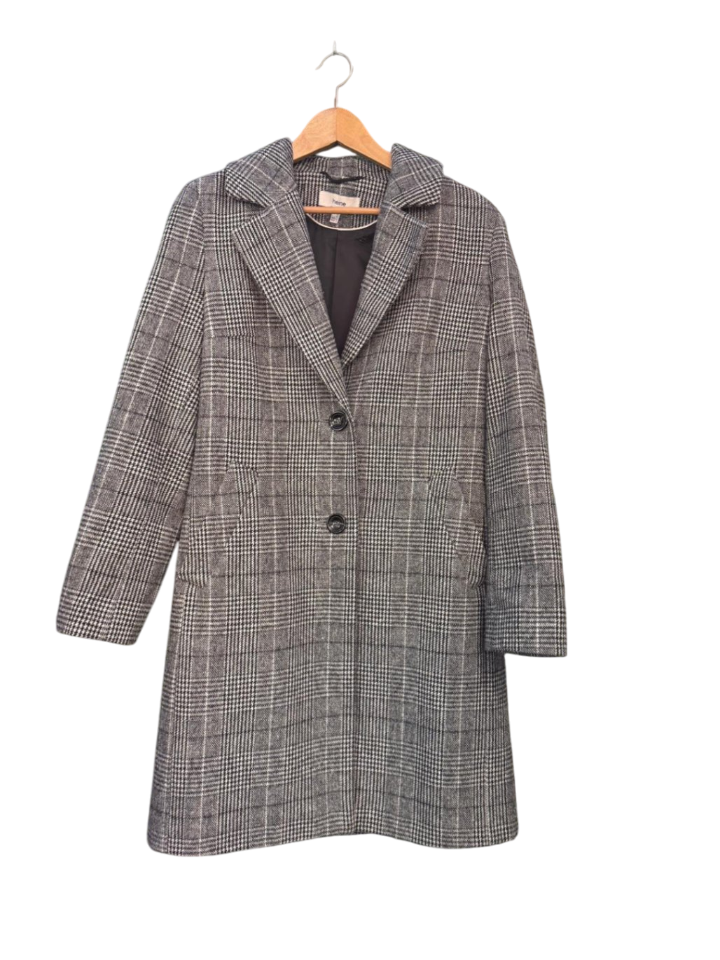 Heine XS Grau mit Karomuster Mantel