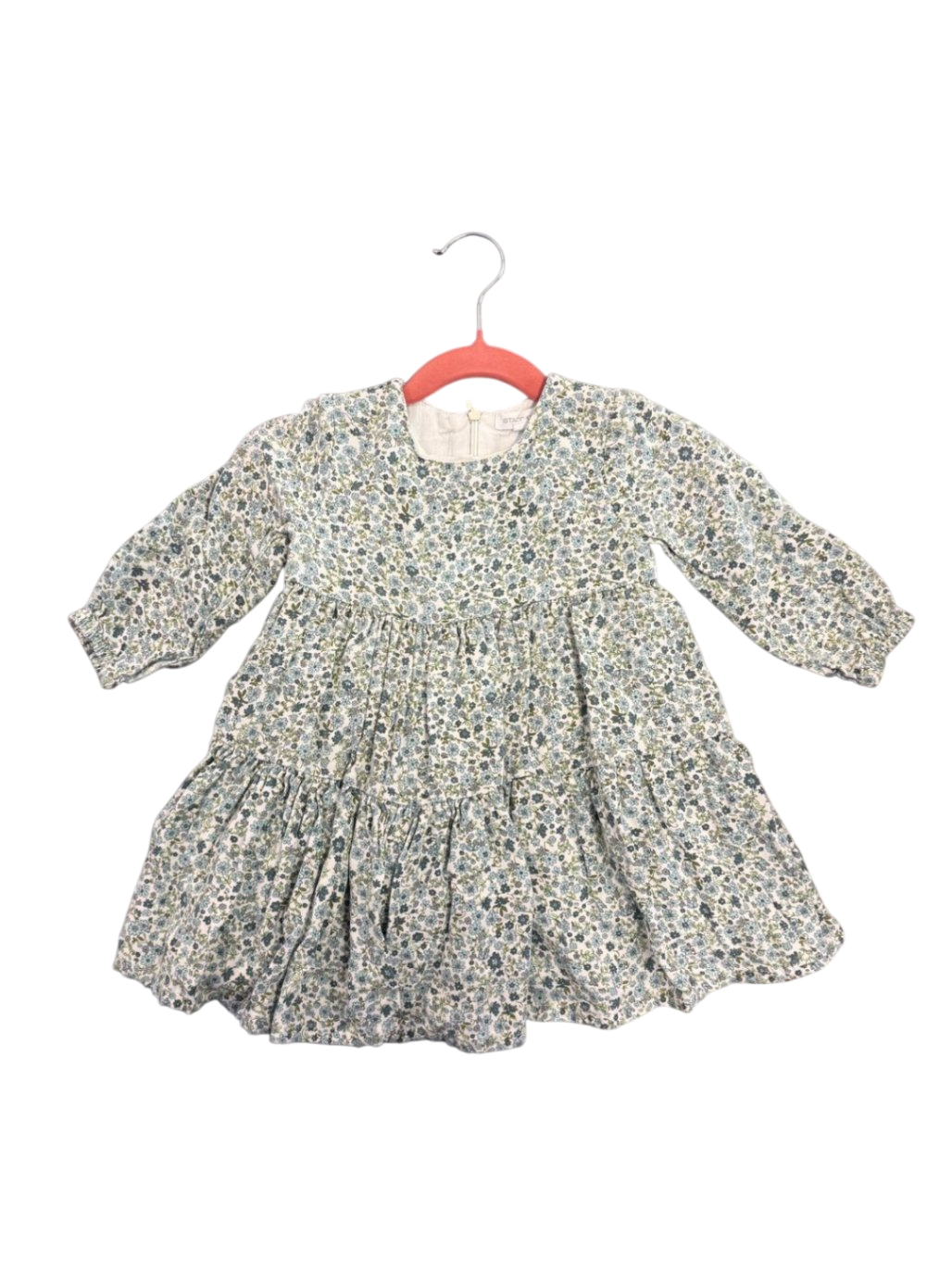 Baumwolle 80 Blau, Weiß, Grün Kleid