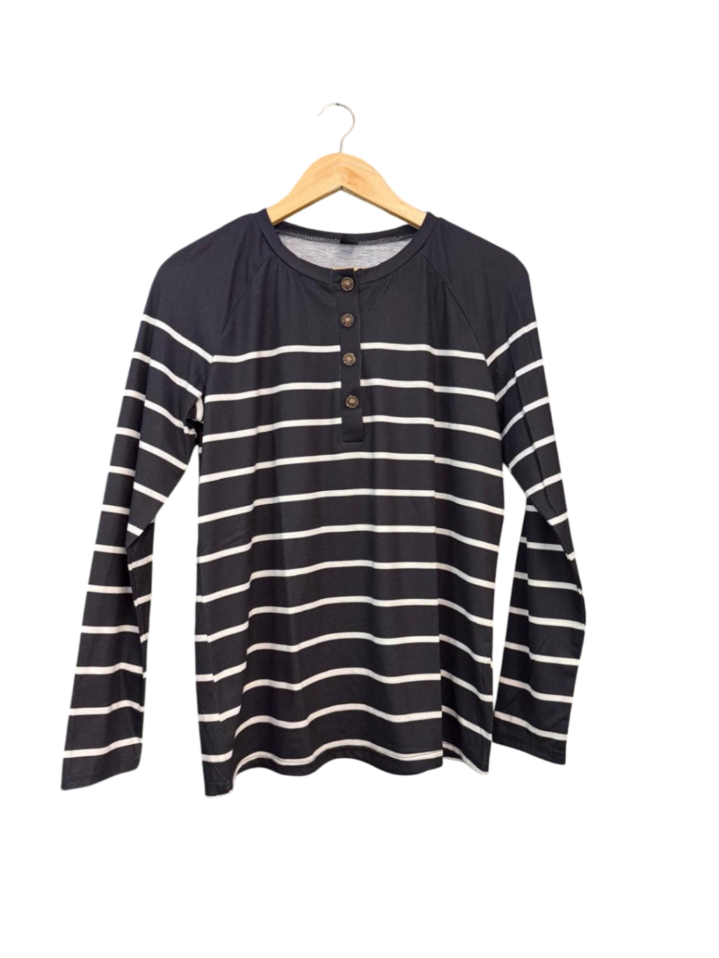 langarm Shirt S Schwarz und Weiß