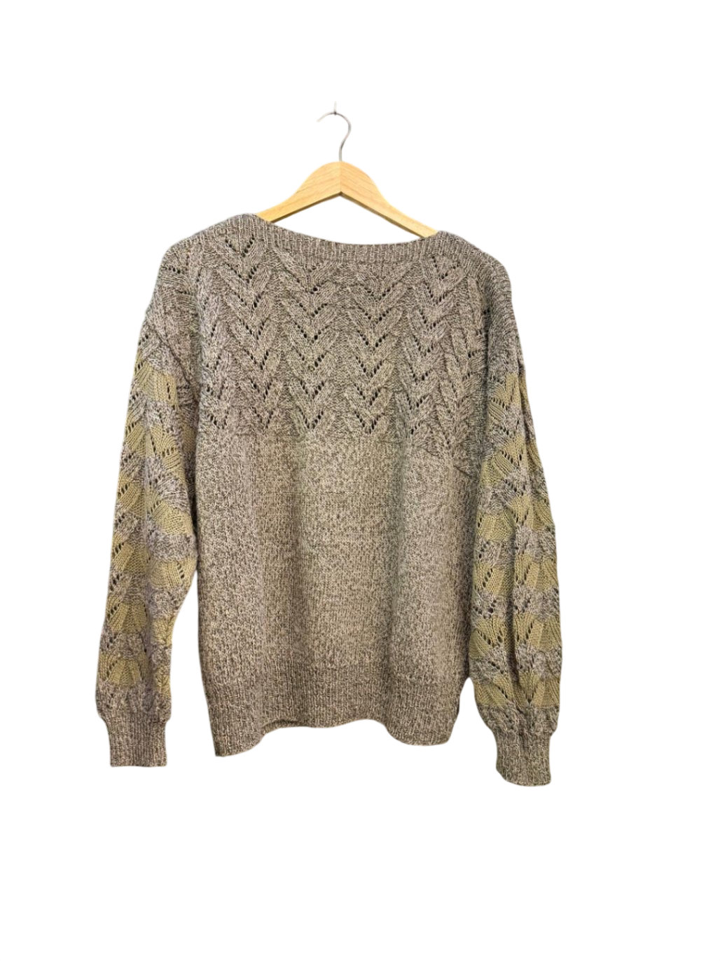 Handmade Pullover XL Olivegrün