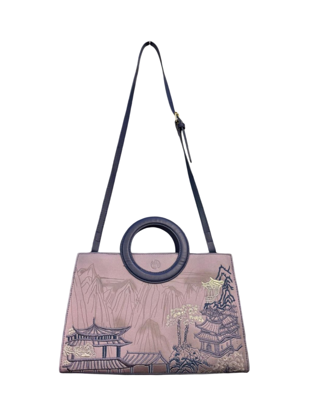 Handtasche ca. 21 x 32cm Lila, Blau , Grau