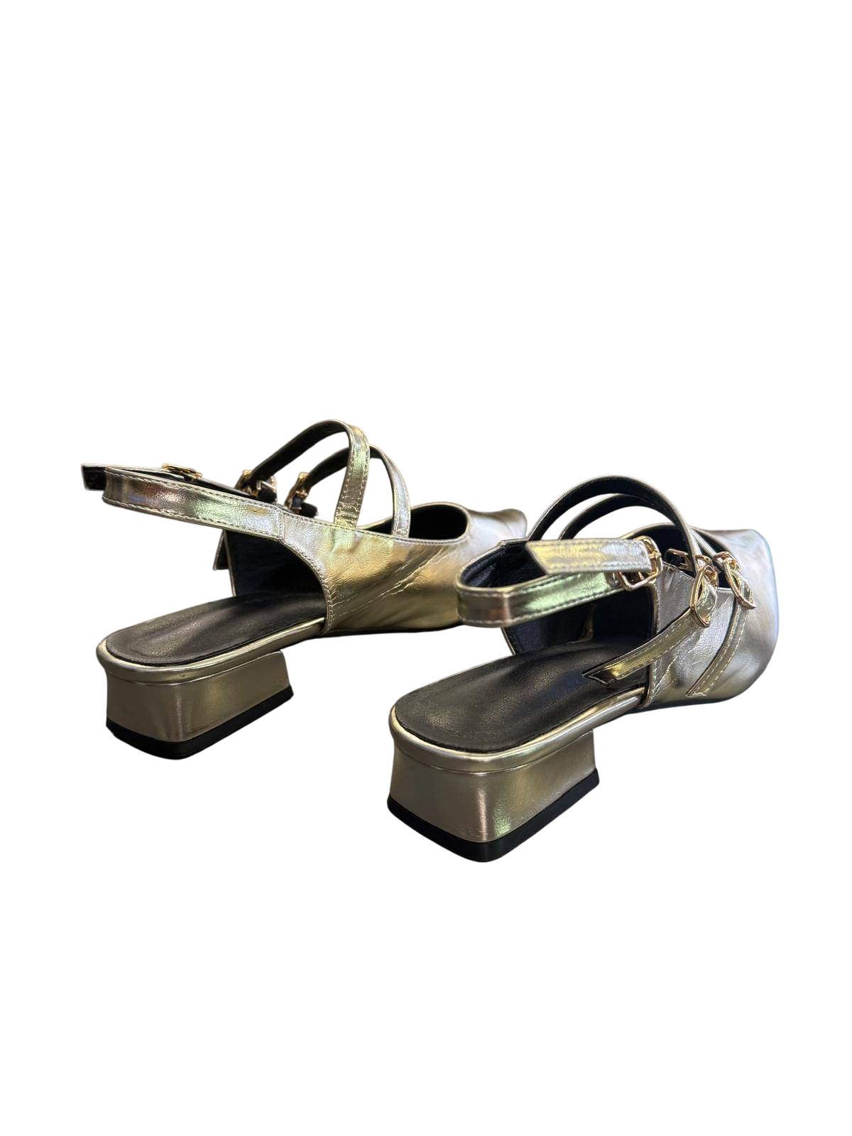 Ballschuhe 40 Silbergold