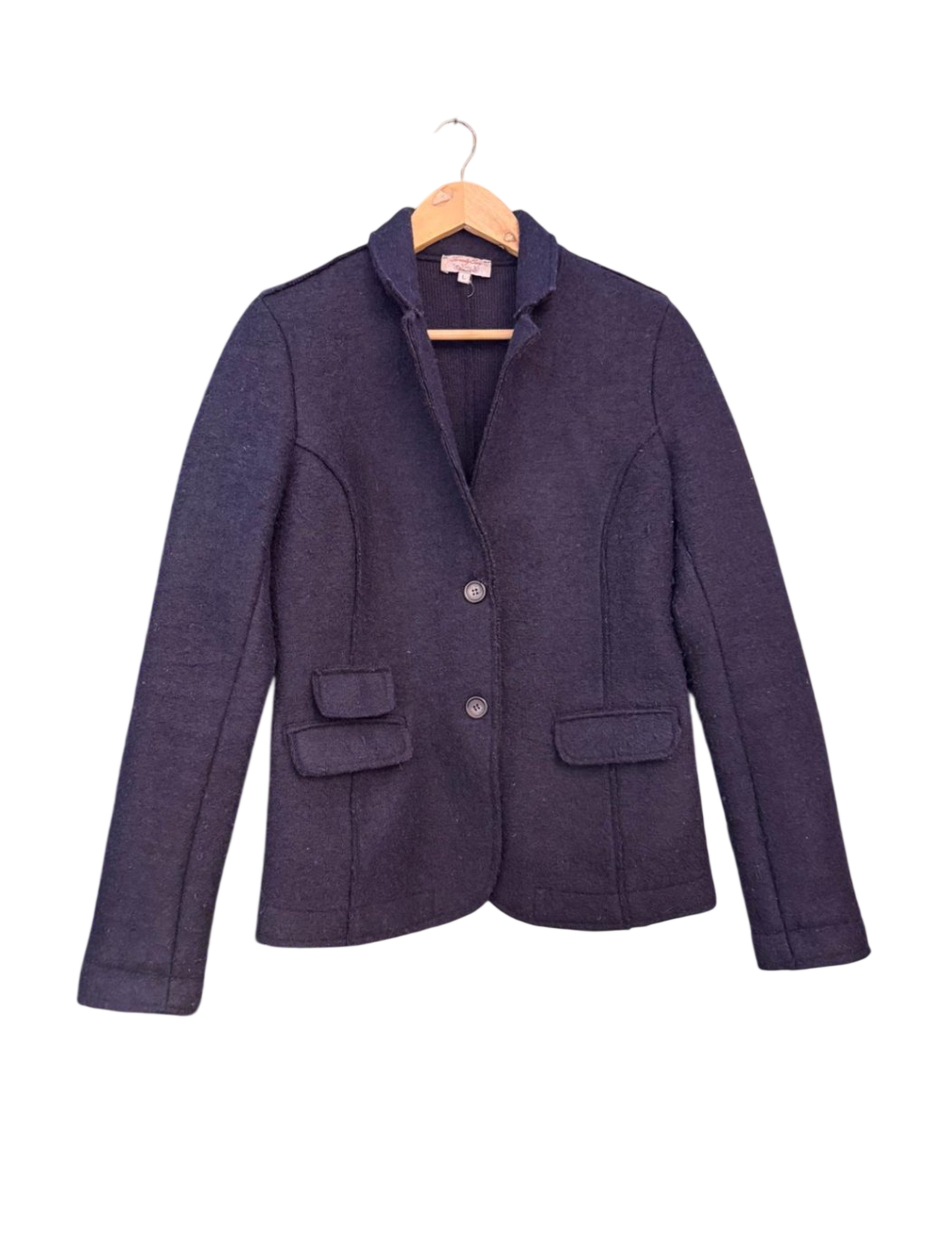 Wollmix Blazer L Dunkelblau