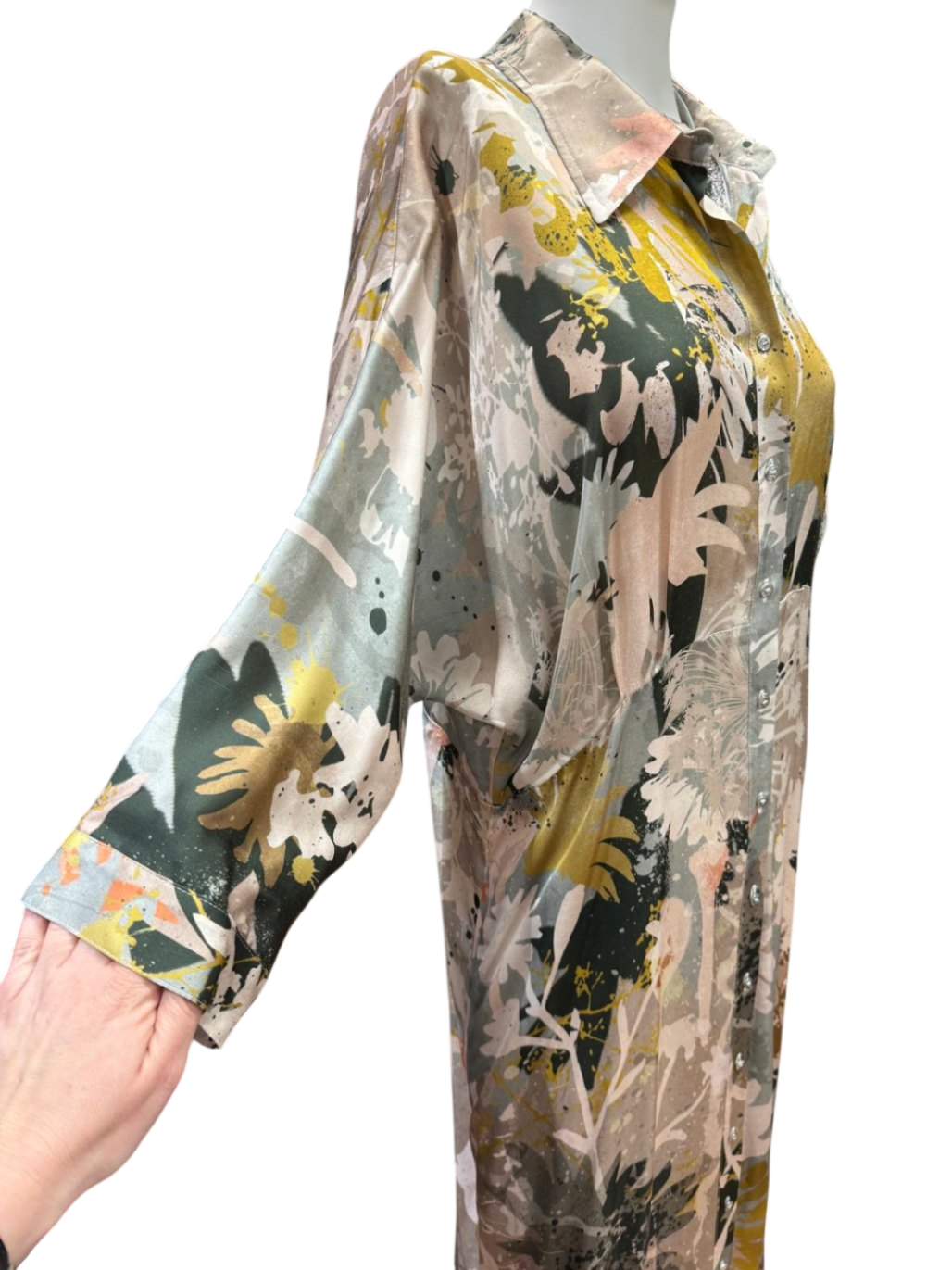SPORTALM Seidenähnlicher Stoff XL Mehrfarbig (beige, grün, schwarz, rosa, gelb)