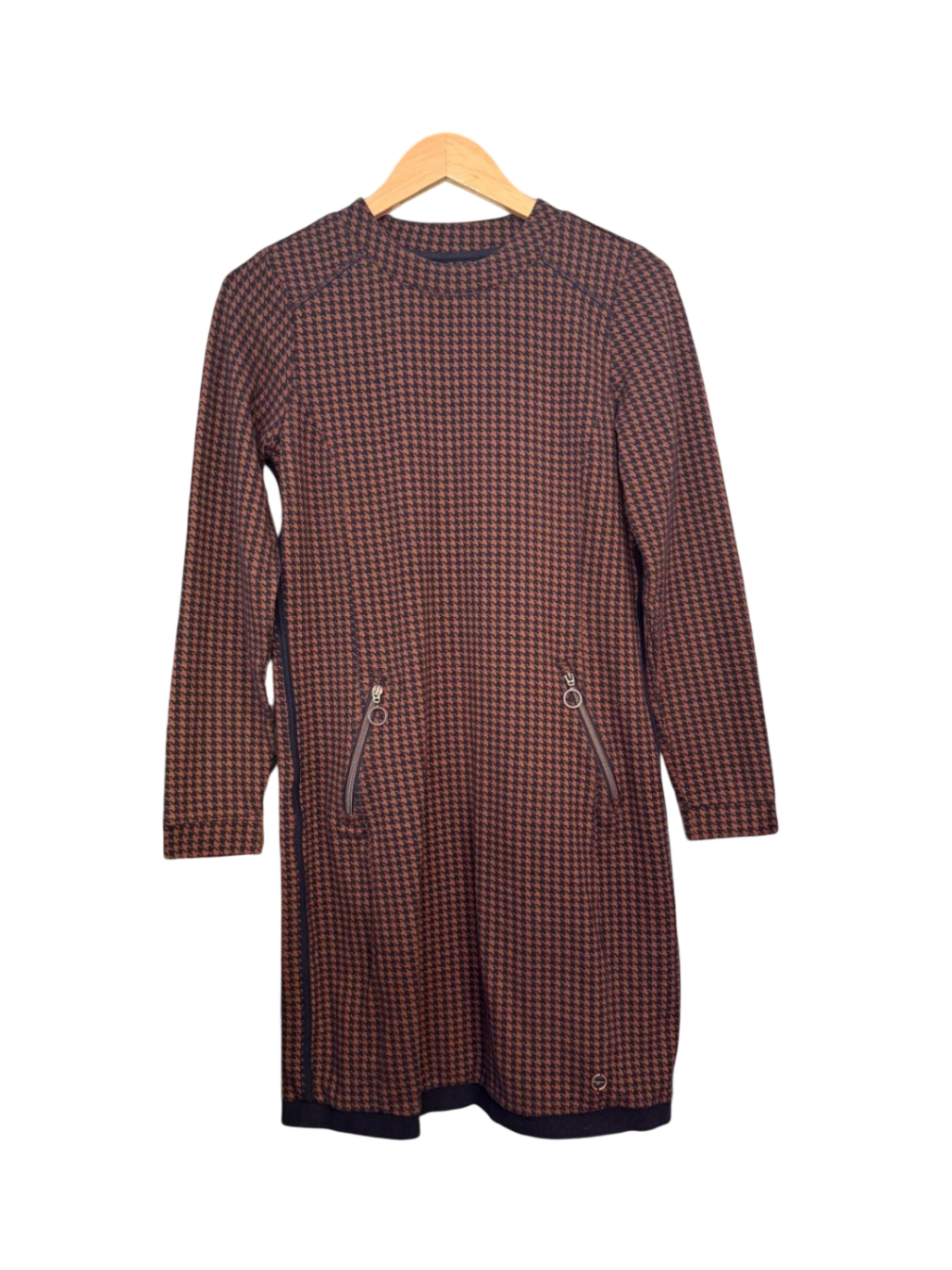 Sa.Hara Kleid S Rotbraun, Schwarz