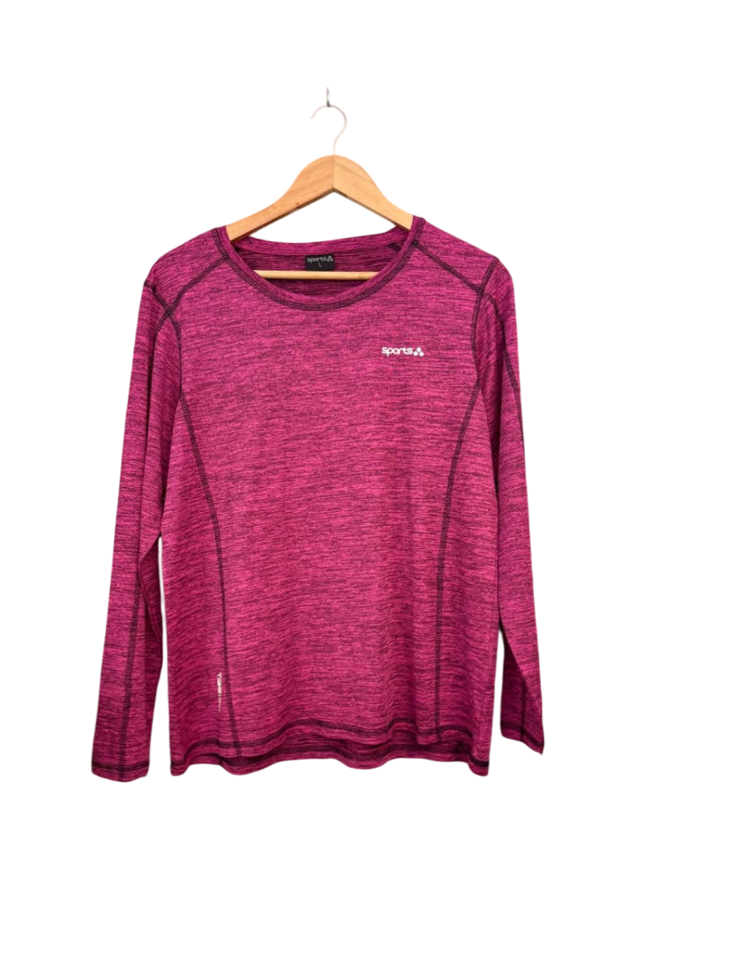 langarm Sport Top L Pink